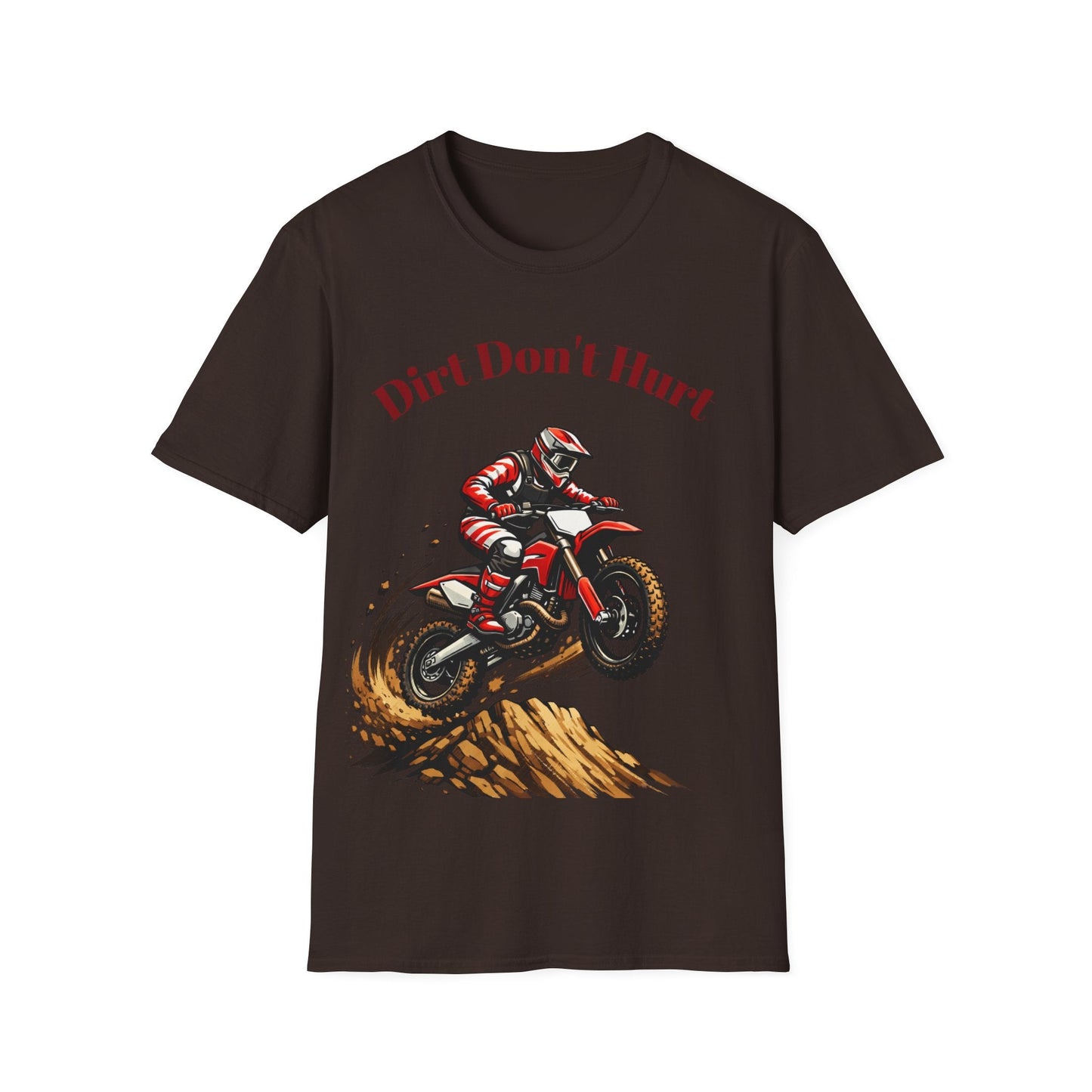 Dirt Don't Hurt Motocross T-Shirt Off Road Dirt Bike Graphic Tee - SJM Print Store