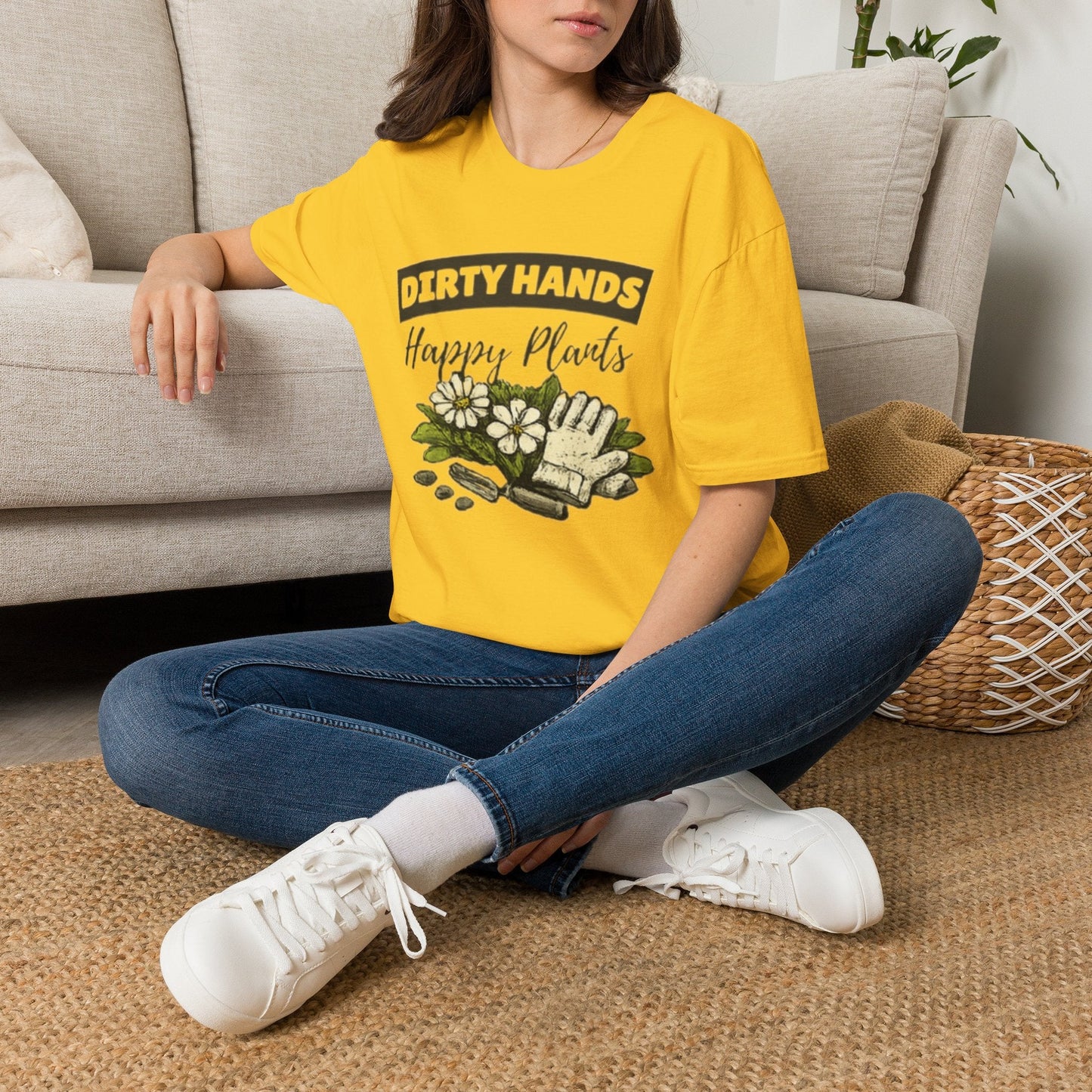 Dirty Hands Happy Plants Gardeners T-shirt - SJM Print Store
