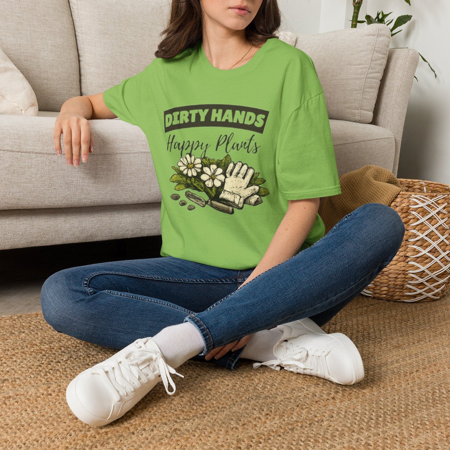 Dirty Hands Happy Plants Gardeners T-shirt - SJM Print Store