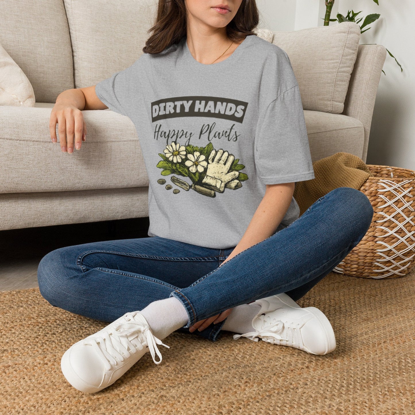 Dirty Hands Happy Plants Gardeners T-shirt - SJM Print Store