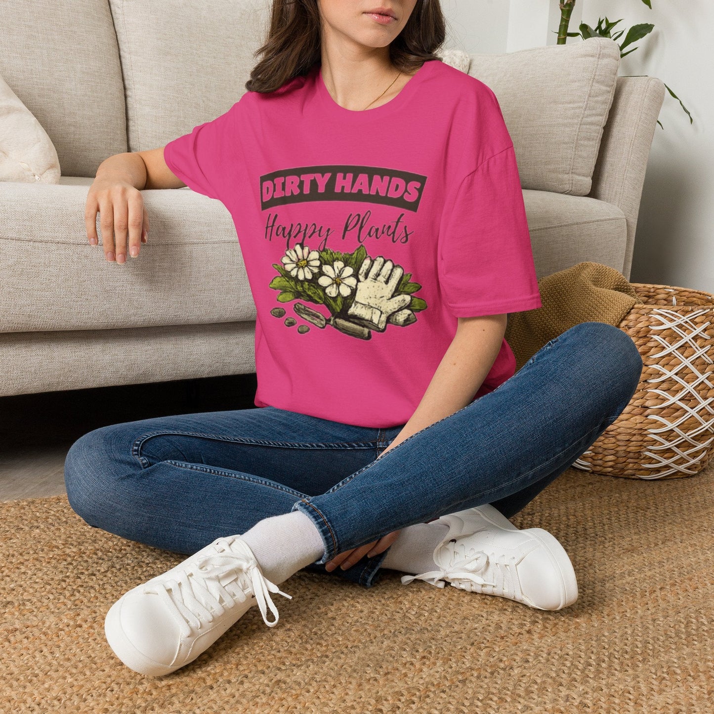 Dirty Hands Happy Plants Gardeners T-shirt - SJM Print Store
