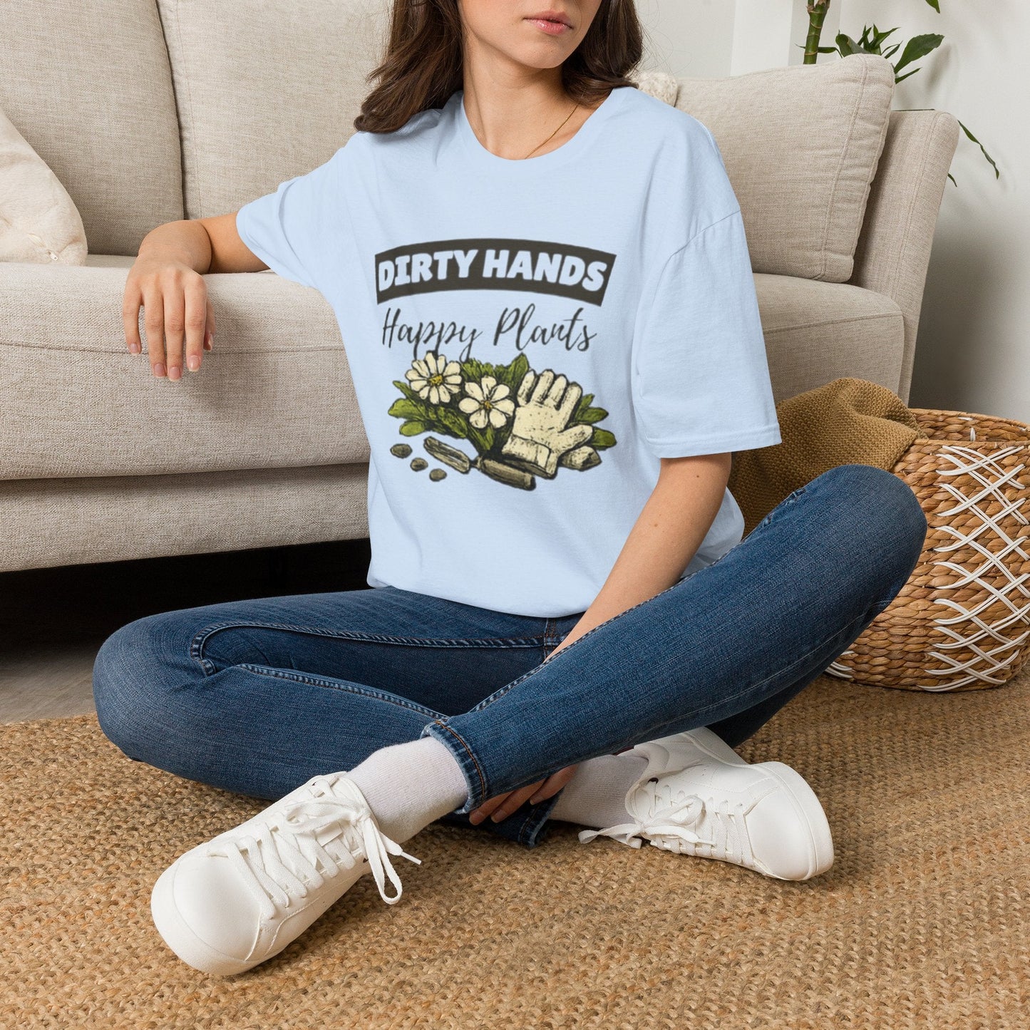 Dirty Hands Happy Plants Gardeners T-shirt - SJM Print Store