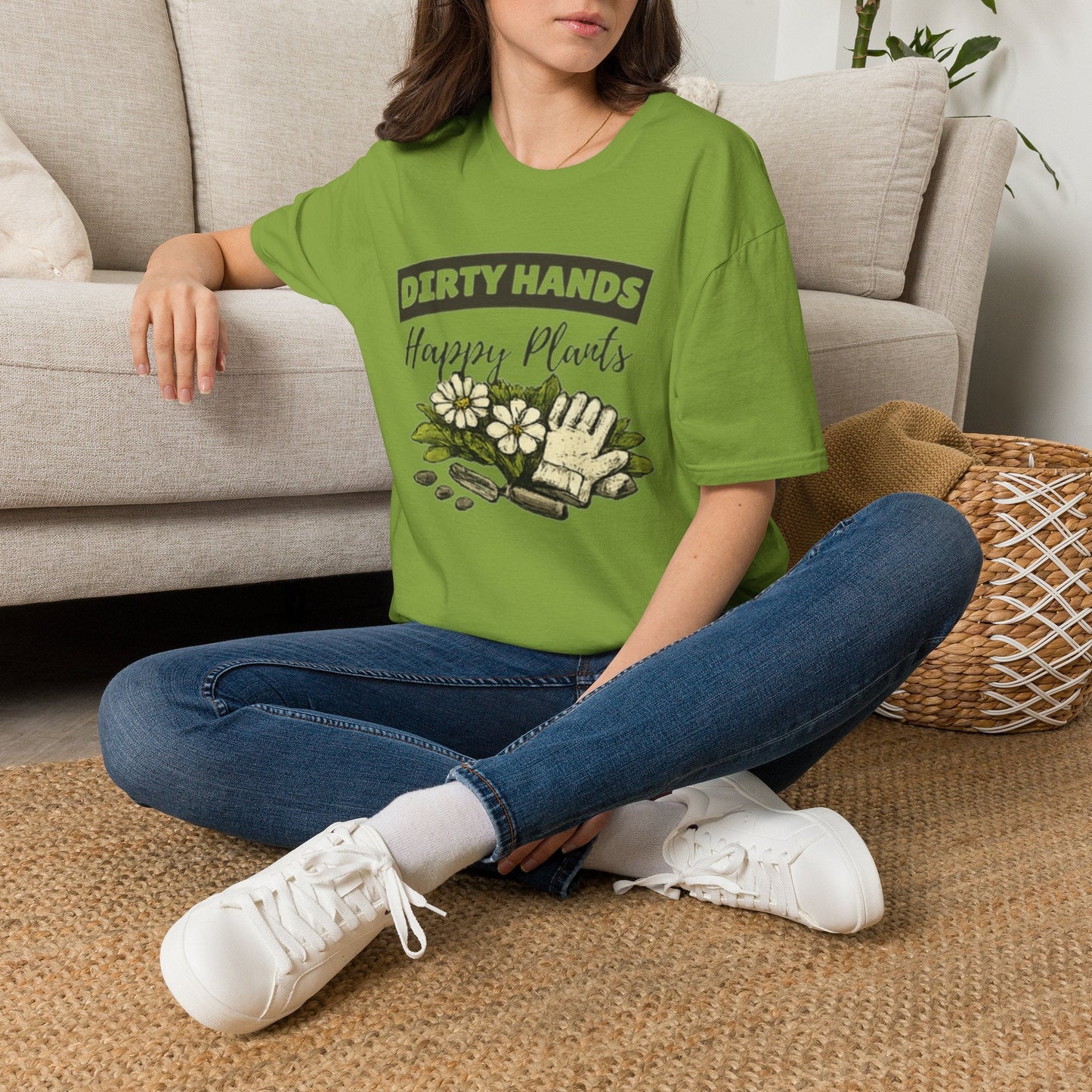 Dirty Hands Happy Plants Gardeners T-shirt - SJM Print Store