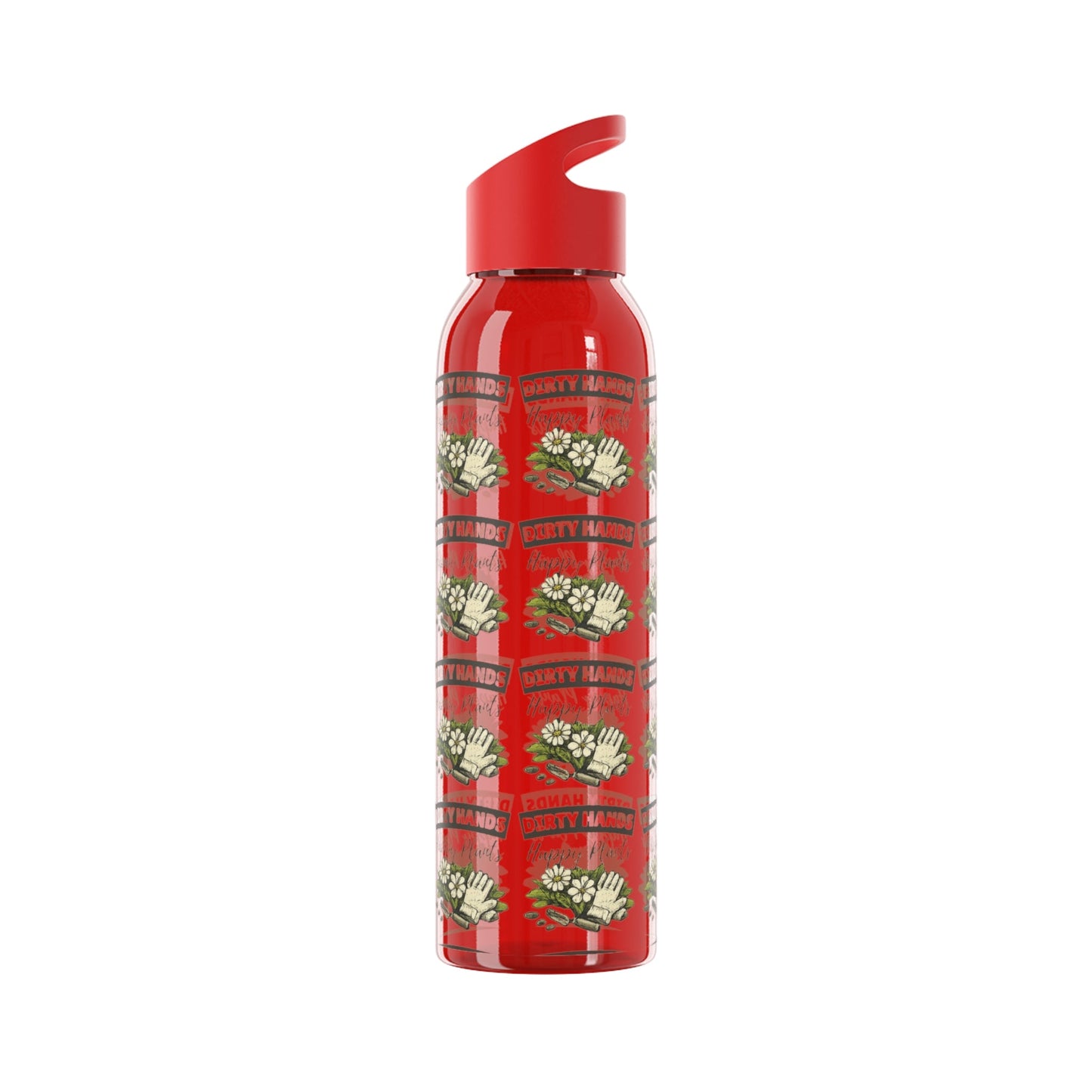 Dirty Hands Happy Plants Gardeners Water Bottle - SJM Print Store