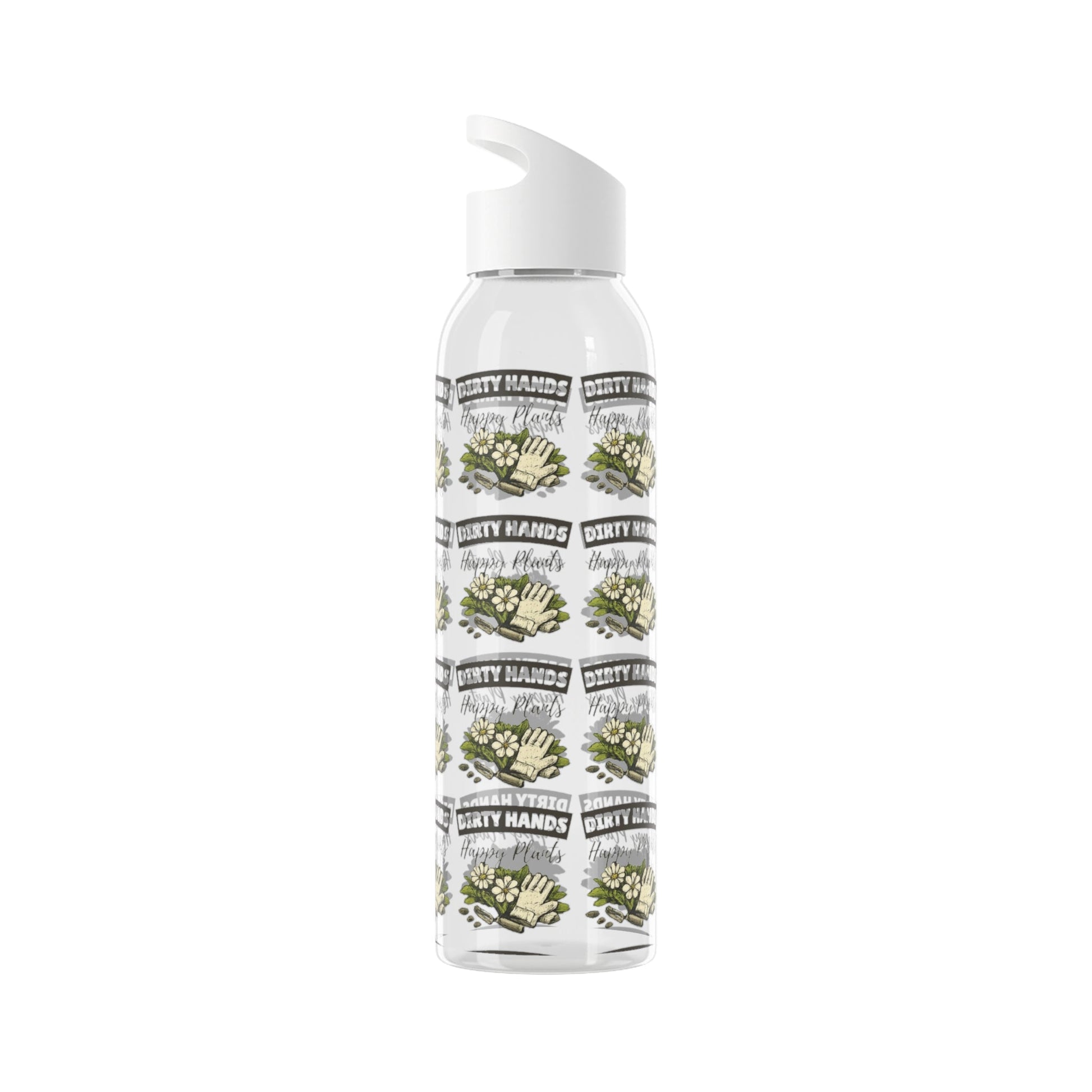Dirty Hands Happy Plants Gardeners Water Bottle - SJM Print Store