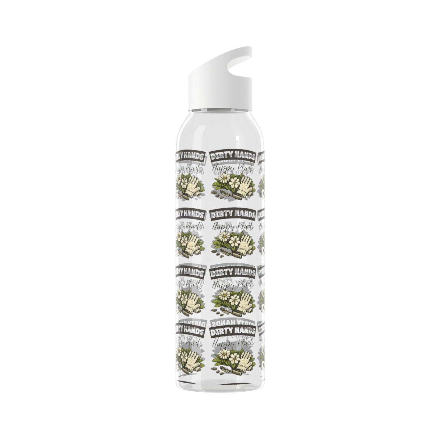 Dirty Hands Happy Plants Gardeners Water Bottle - SJM Print Store