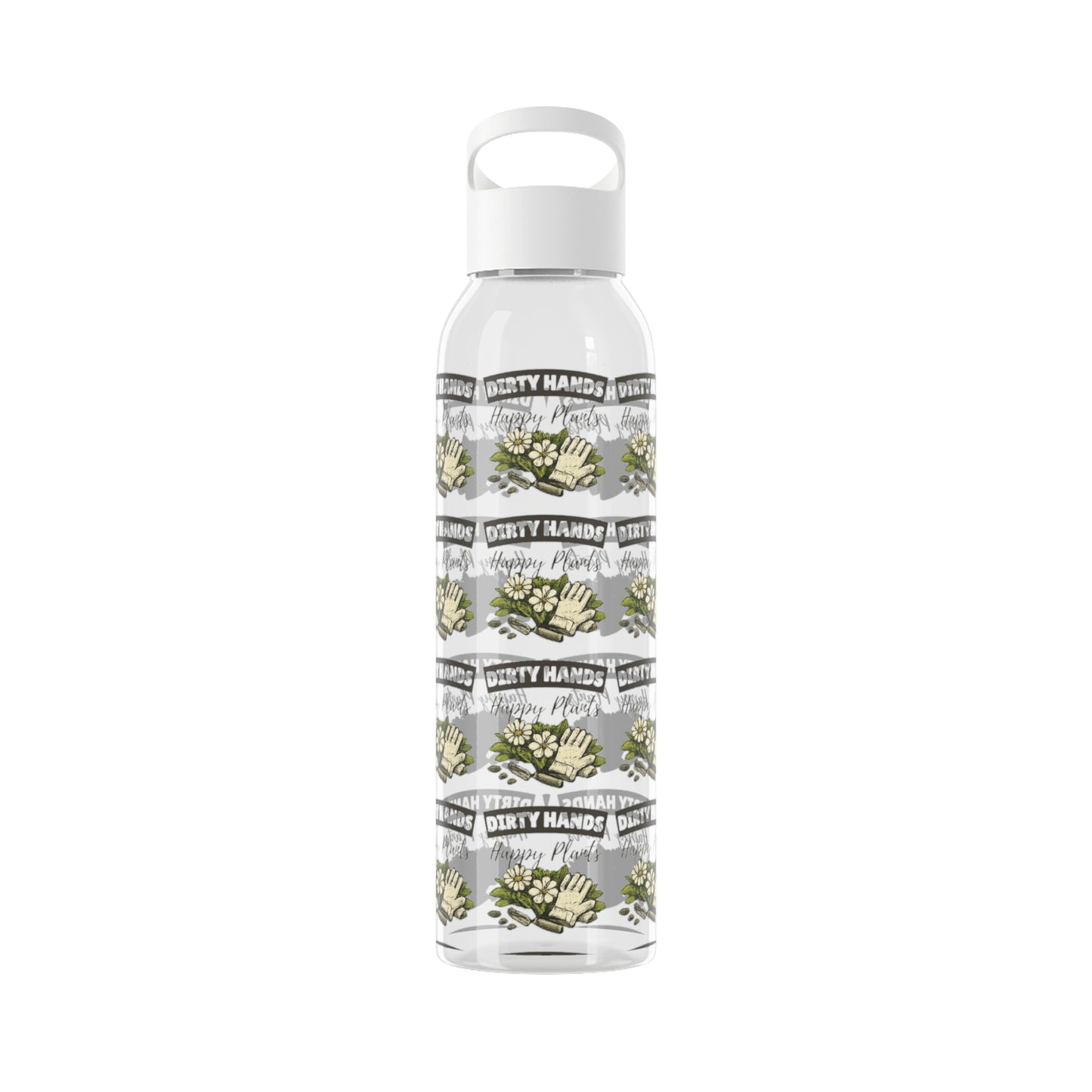 Dirty Hands Happy Plants Gardeners Water Bottle - SJM Print Store