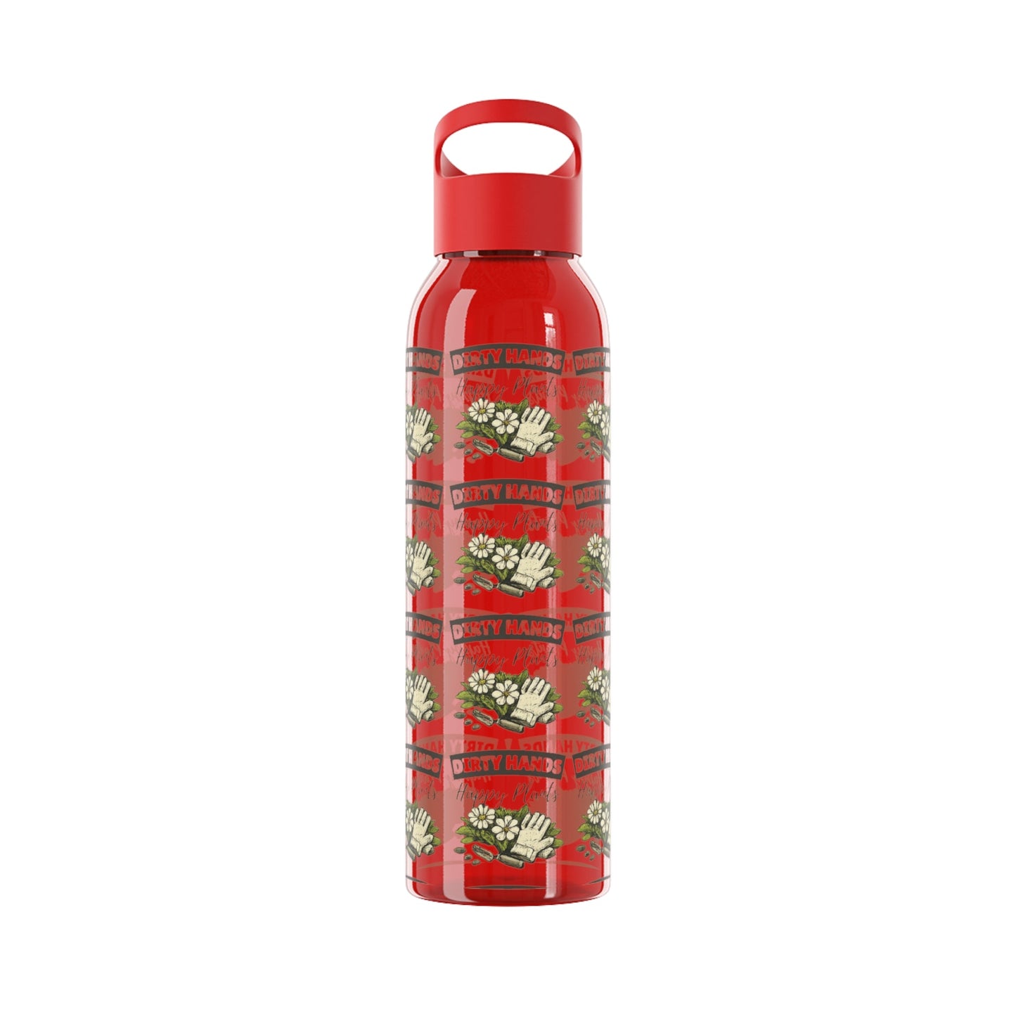 Dirty Hands Happy Plants Gardeners Water Bottle - SJM Print Store