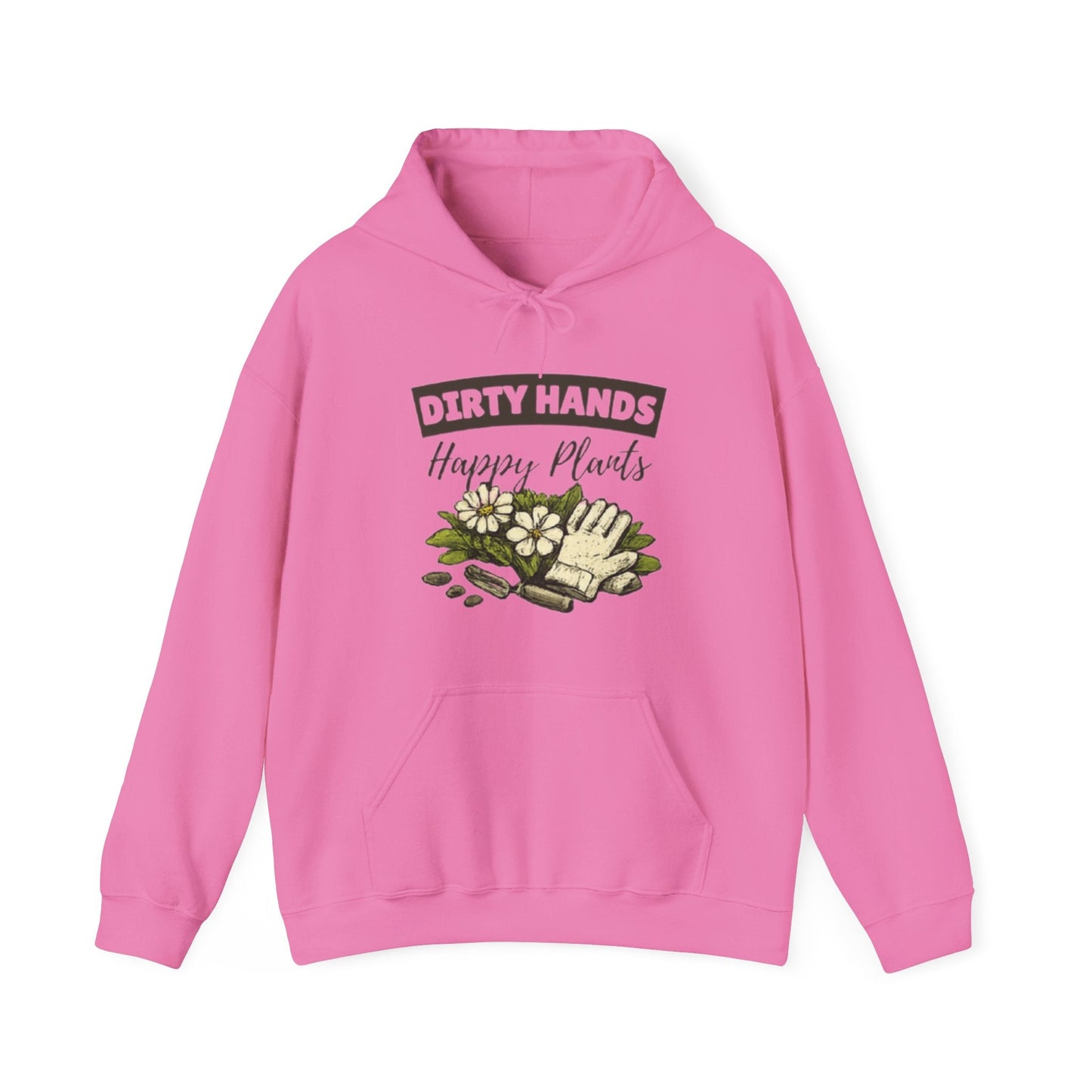 Dirty Hands Happy Plants Hoodie, Gardener Graphic Sweatshirt - SJM Print Store