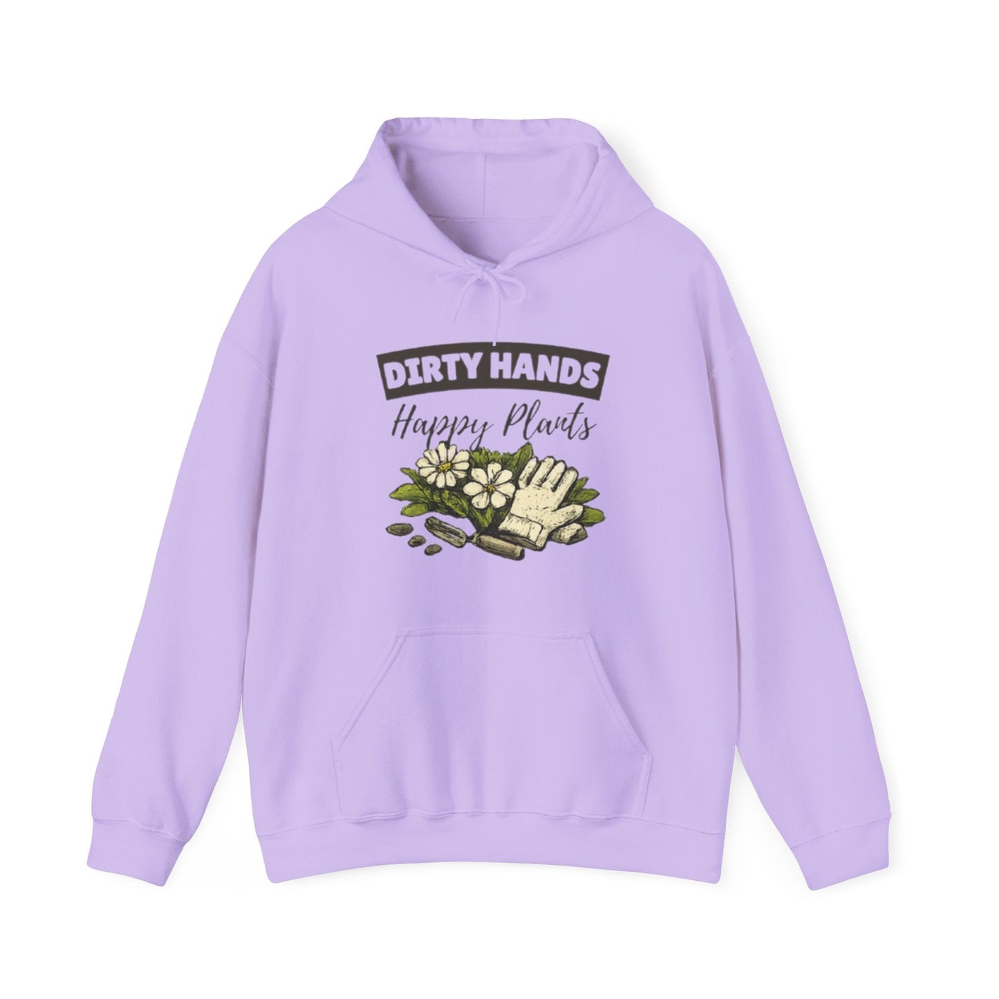 Dirty Hands Happy Plants Hoodie, Gardener Graphic Sweatshirt - SJM Print Store