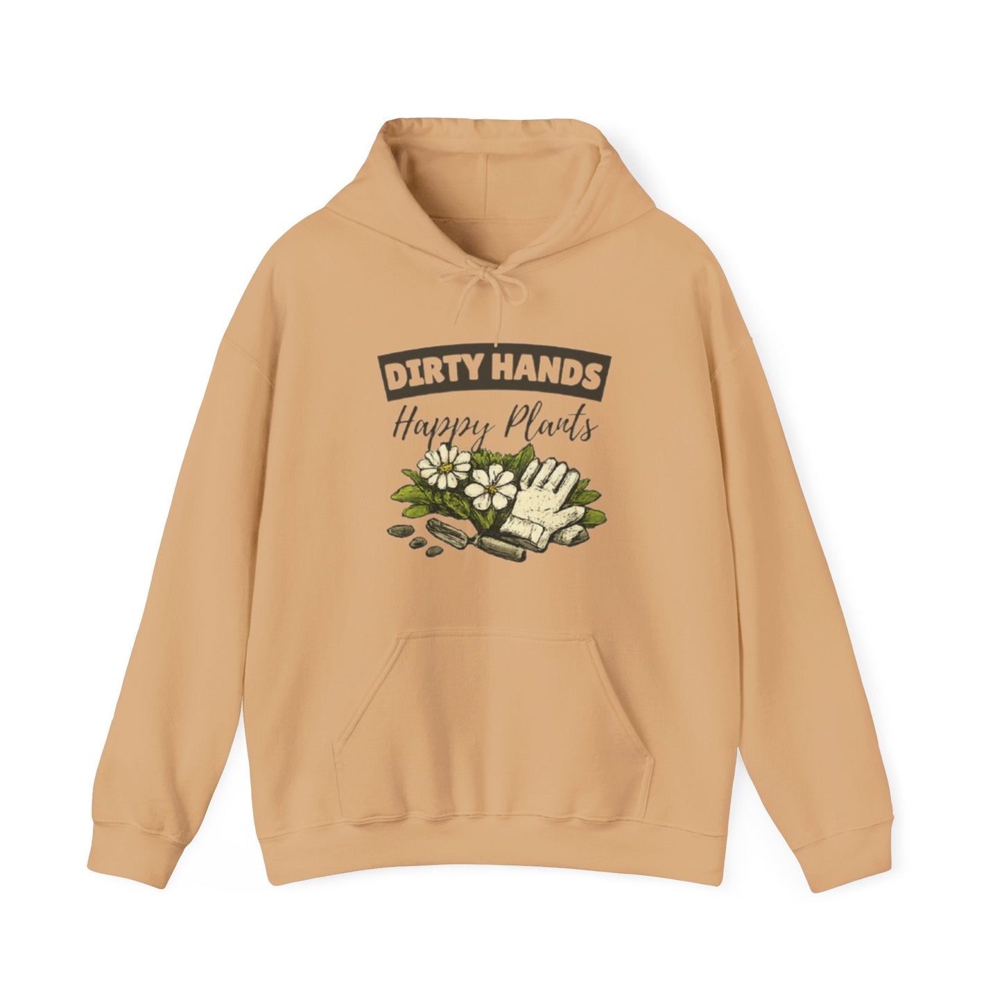 Dirty Hands Happy Plants Hoodie, Gardener Graphic Sweatshirt - SJM Print Store