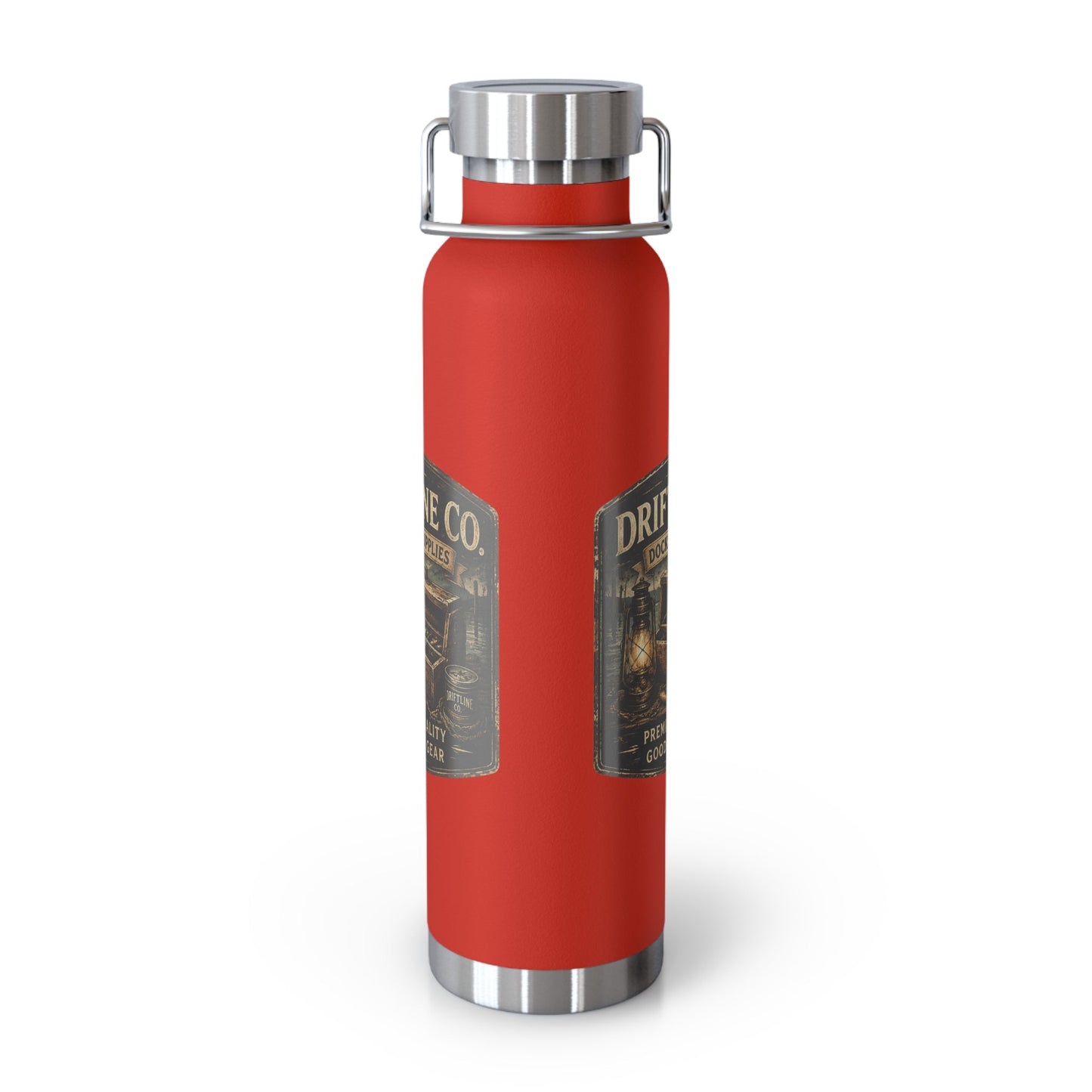 Driftline Co. Dockside Supplies 22oz Vacuum Water Bottle — Insulated Stainless Steel - SJM Print Store