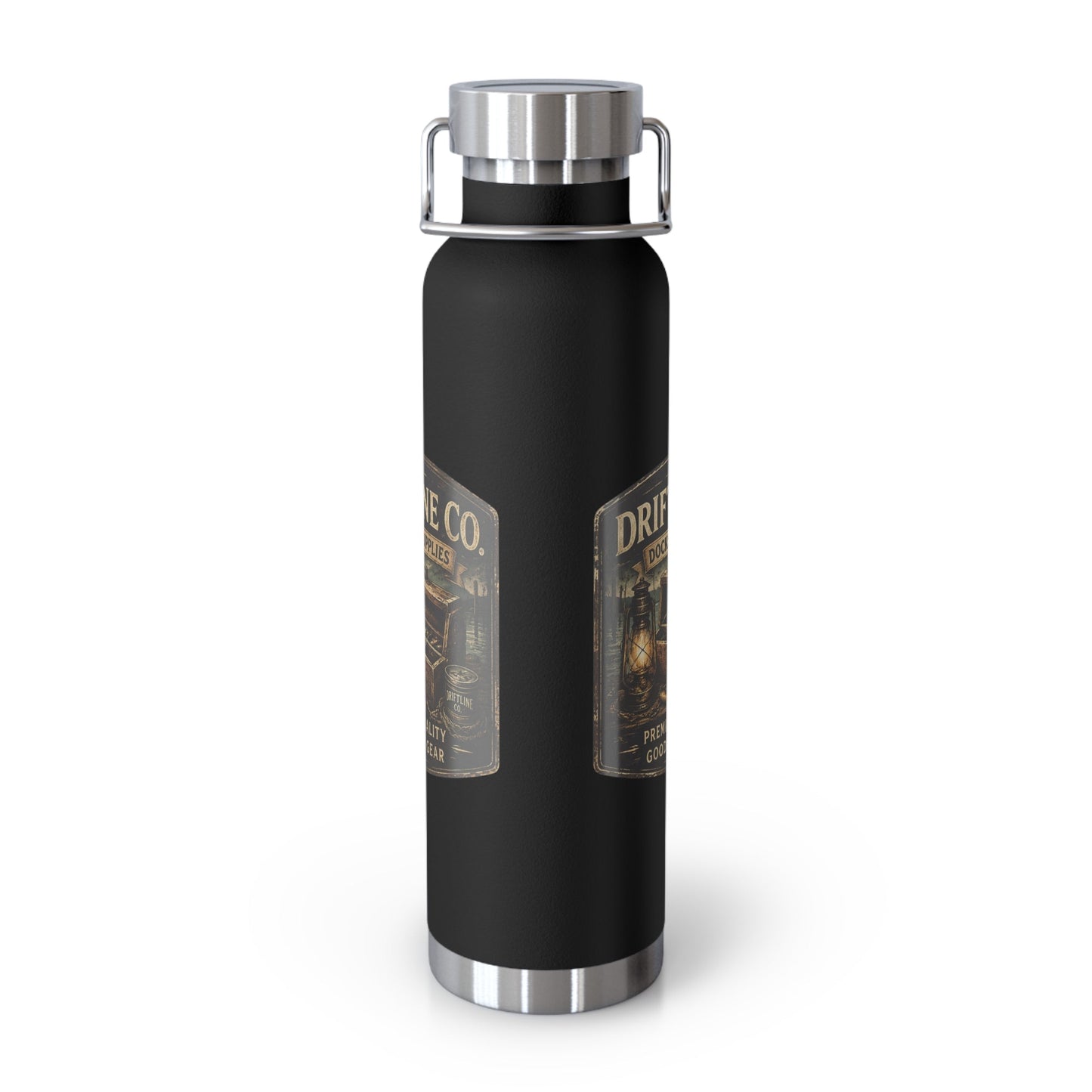 Driftline Co. Dockside Supplies 22oz Vacuum Water Bottle — Insulated Stainless Steel - SJM Print Store