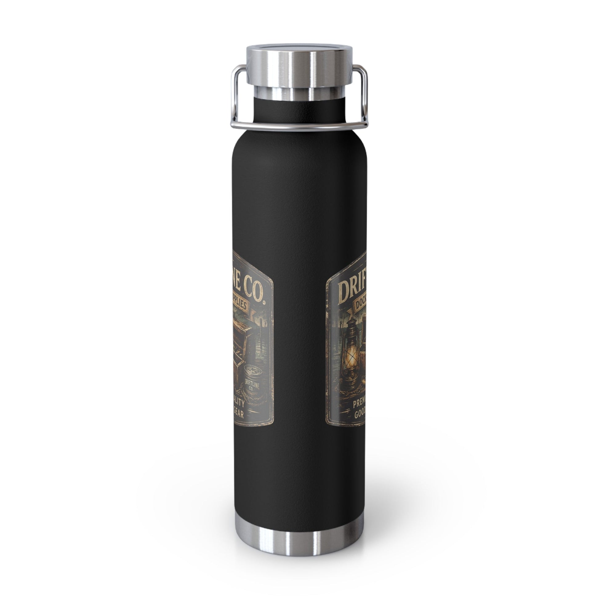 Driftline Co. Dockside Supplies 22oz Vacuum Water Bottle — Insulated Stainless Steel - SJM Print Store