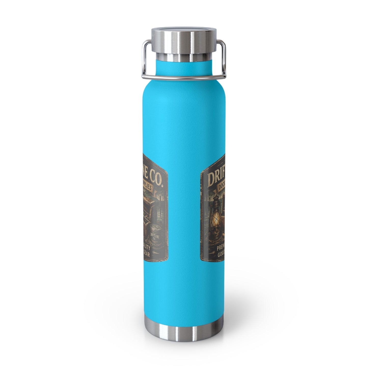 Driftline Co. Dockside Supplies 22oz Vacuum Water Bottle — Insulated Stainless Steel - SJM Print Store