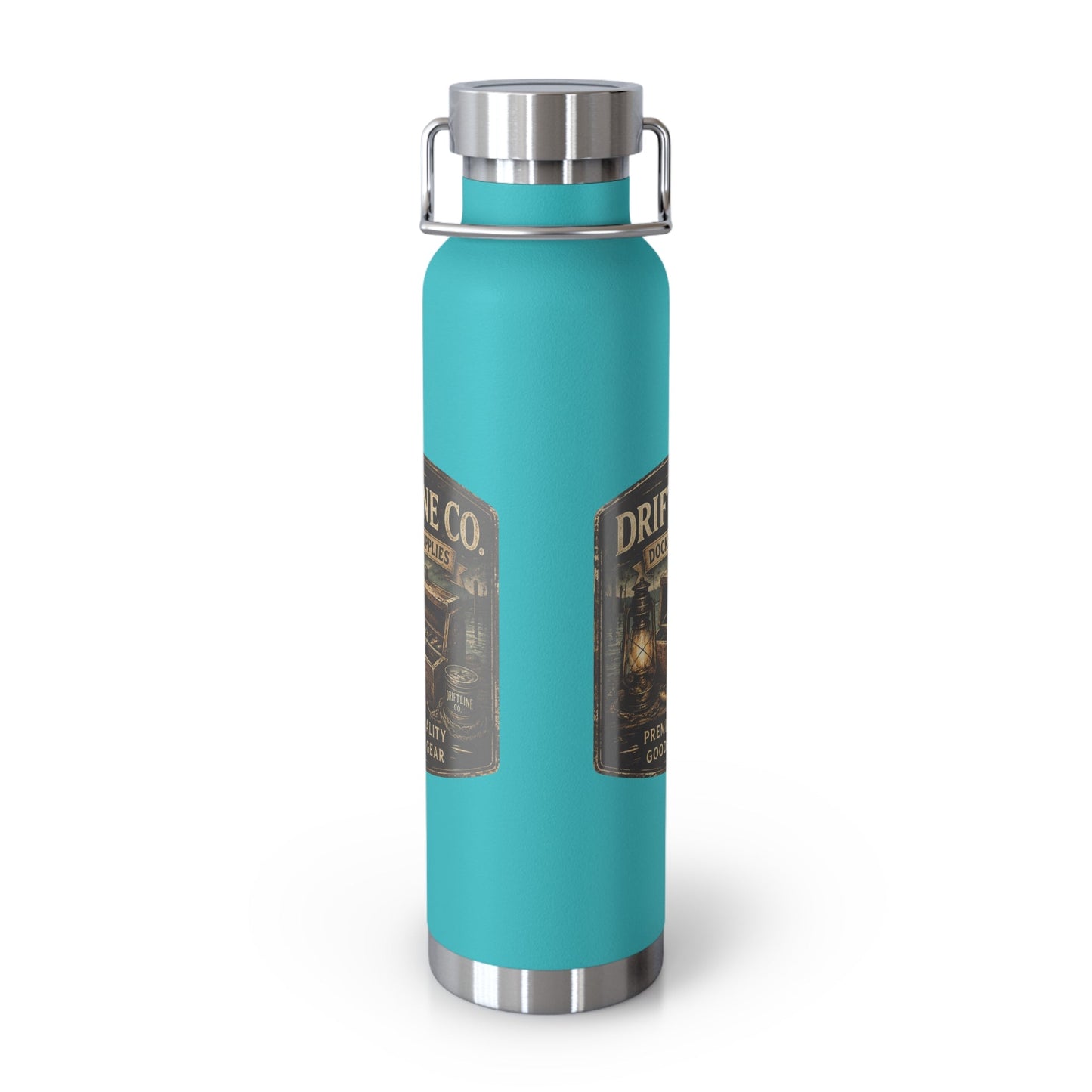 Driftline Co. Dockside Supplies 22oz Vacuum Water Bottle — Insulated Stainless Steel - SJM Print Store