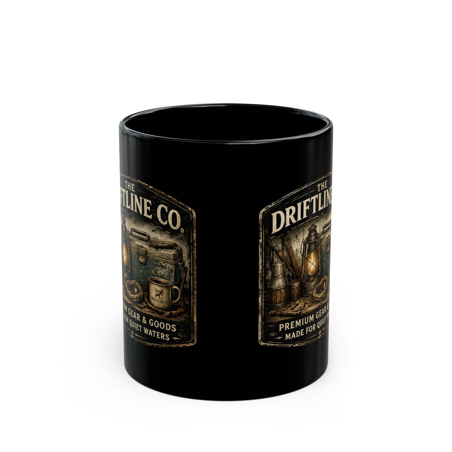 Driftline Co. Dockside Supplies Quiet Waters Black Mug - SJM Print Store