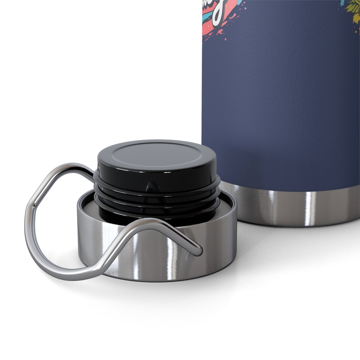 Easy Living Co. "…and the Living is Easy" Insulated Flask | Tropical Stainless Steel Water Bottle - SJM Print Store