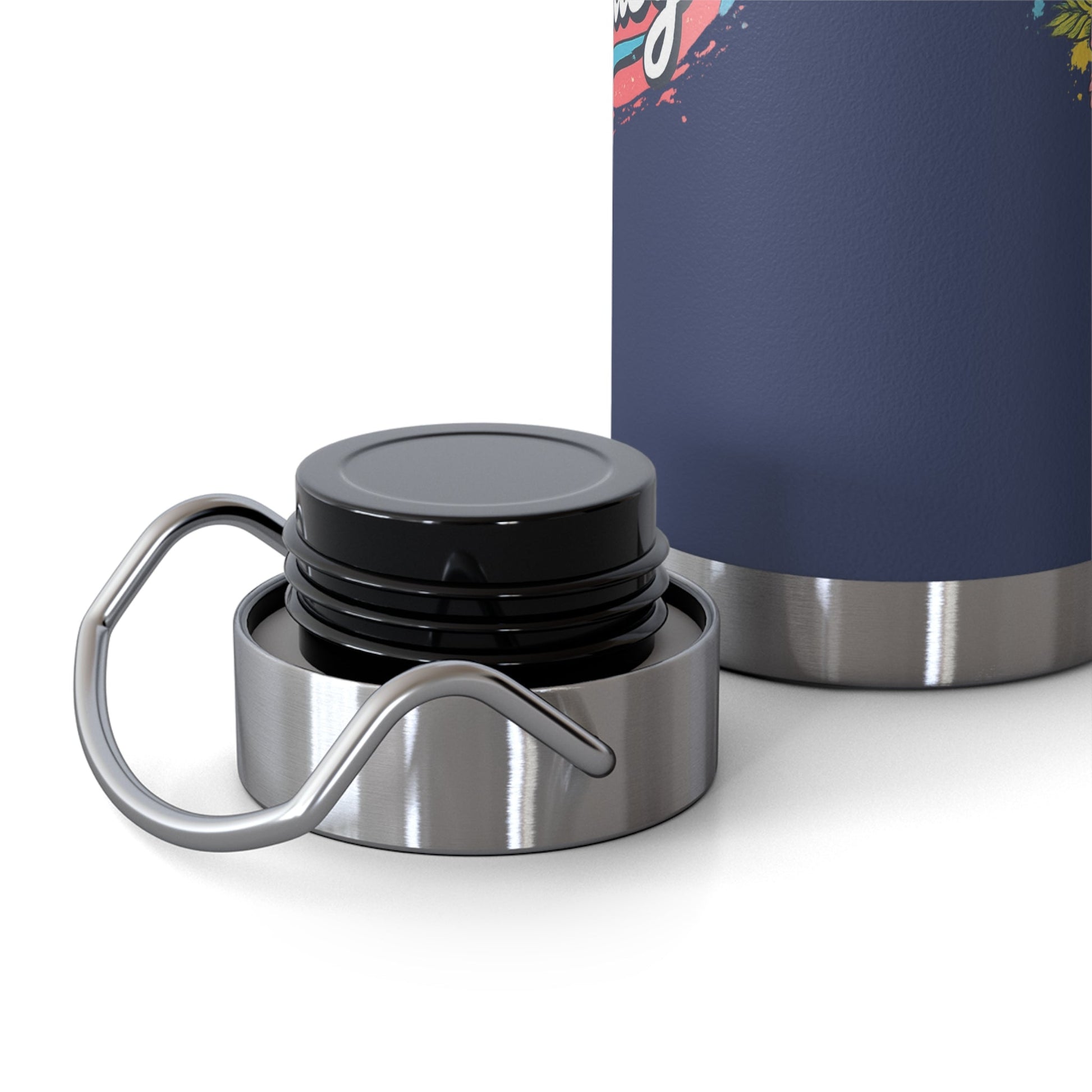 Easy Living Co. "…and the Living is Easy" Insulated Flask | Tropical Stainless Steel Water Bottle - SJM Print Store