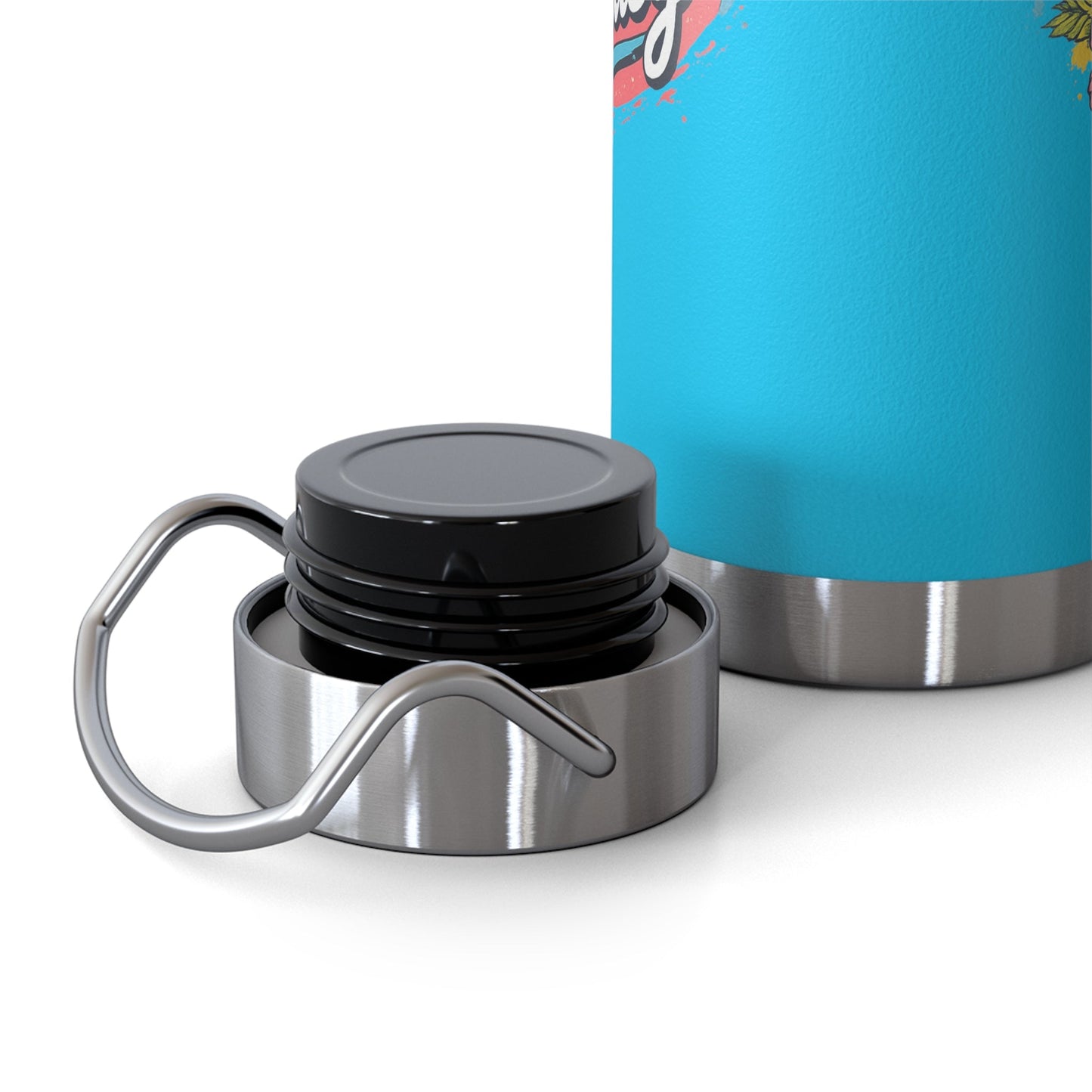 Easy Living Co. "…and the Living is Easy" Insulated Flask | Tropical Stainless Steel Water Bottle - SJM Print Store