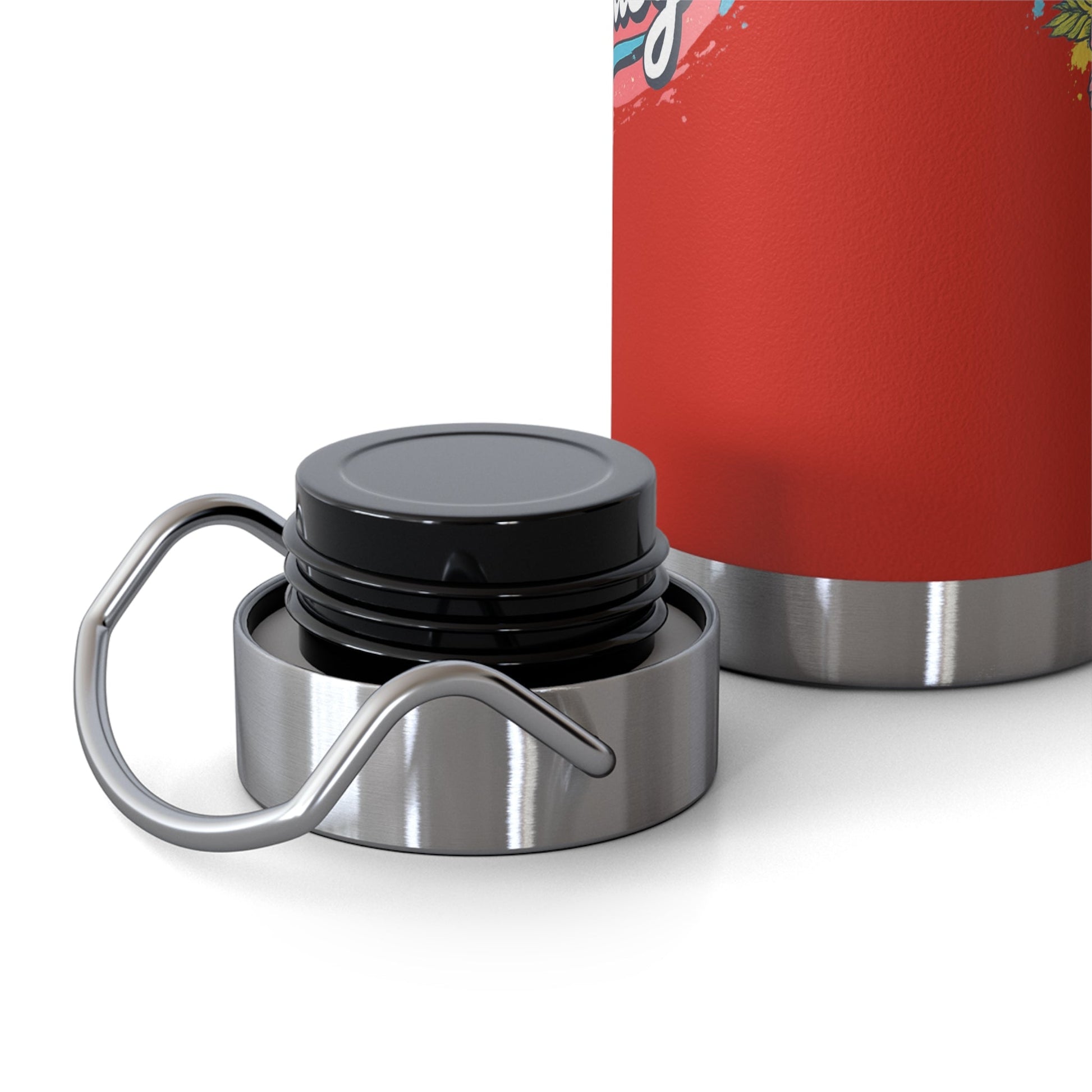 Easy Living Co. "…and the Living is Easy" Insulated Flask | Tropical Stainless Steel Water Bottle - SJM Print Store
