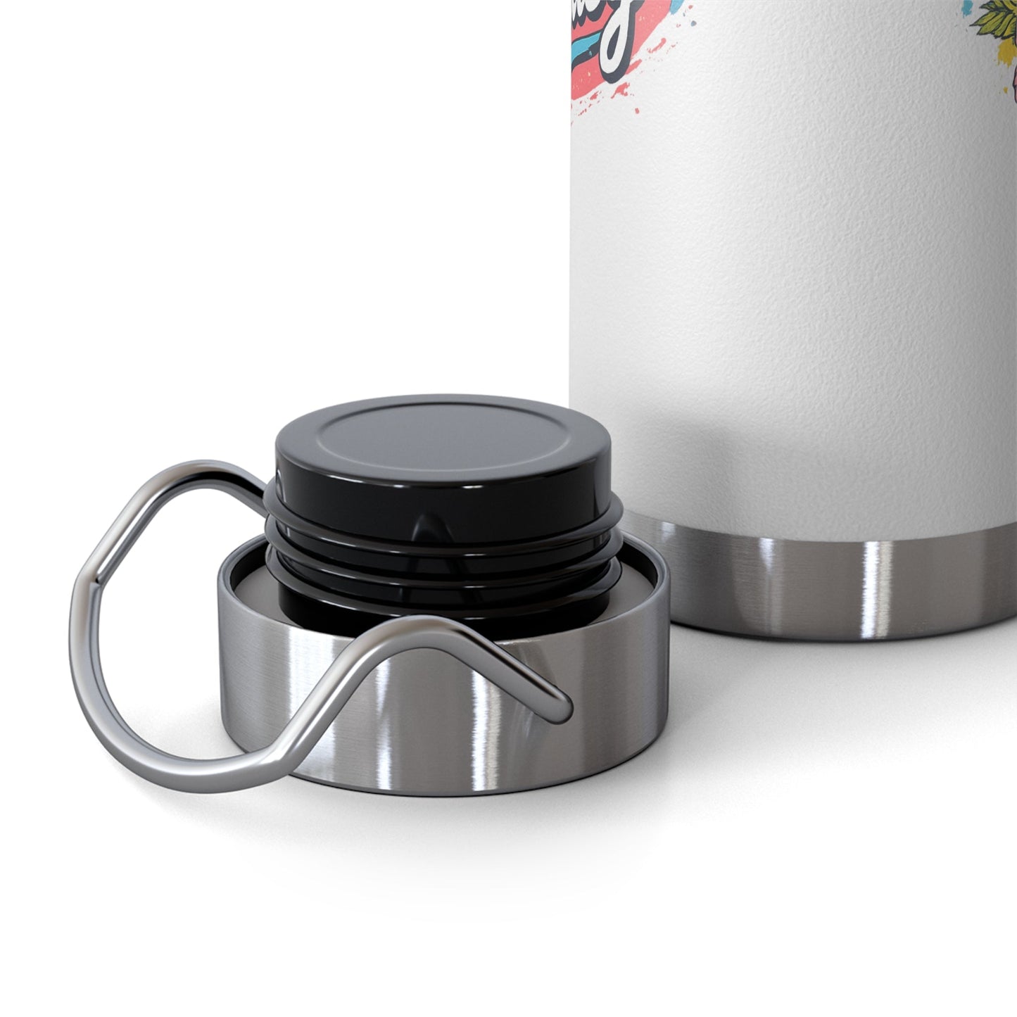 Easy Living Co. "…and the Living is Easy" Insulated Flask | Tropical Stainless Steel Water Bottle - SJM Print Store