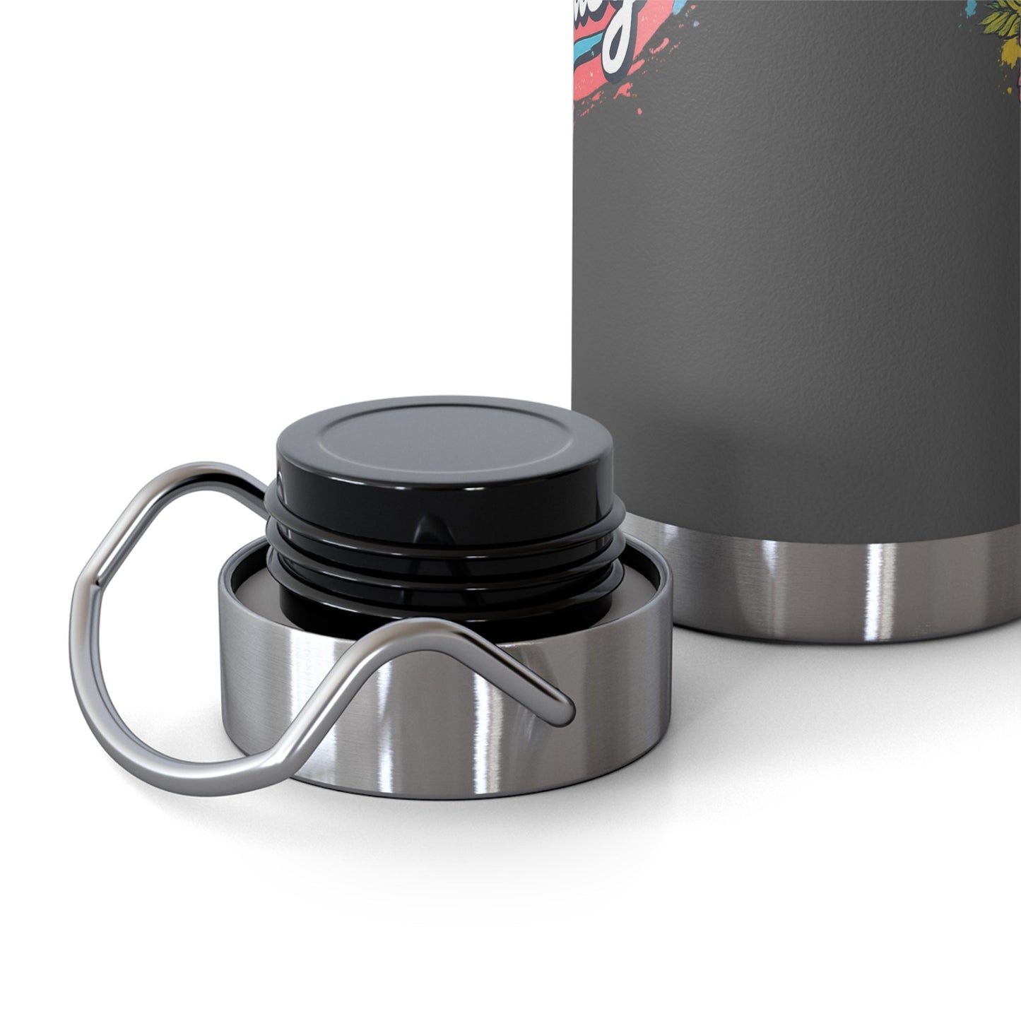 Easy Living Co. "…and the Living is Easy" Insulated Flask | Tropical Stainless Steel Water Bottle - SJM Print Store