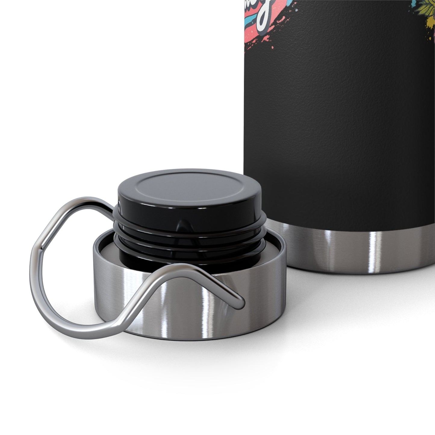 Easy Living Co. "…and the Living is Easy" Insulated Flask | Tropical Stainless Steel Water Bottle - SJM Print Store