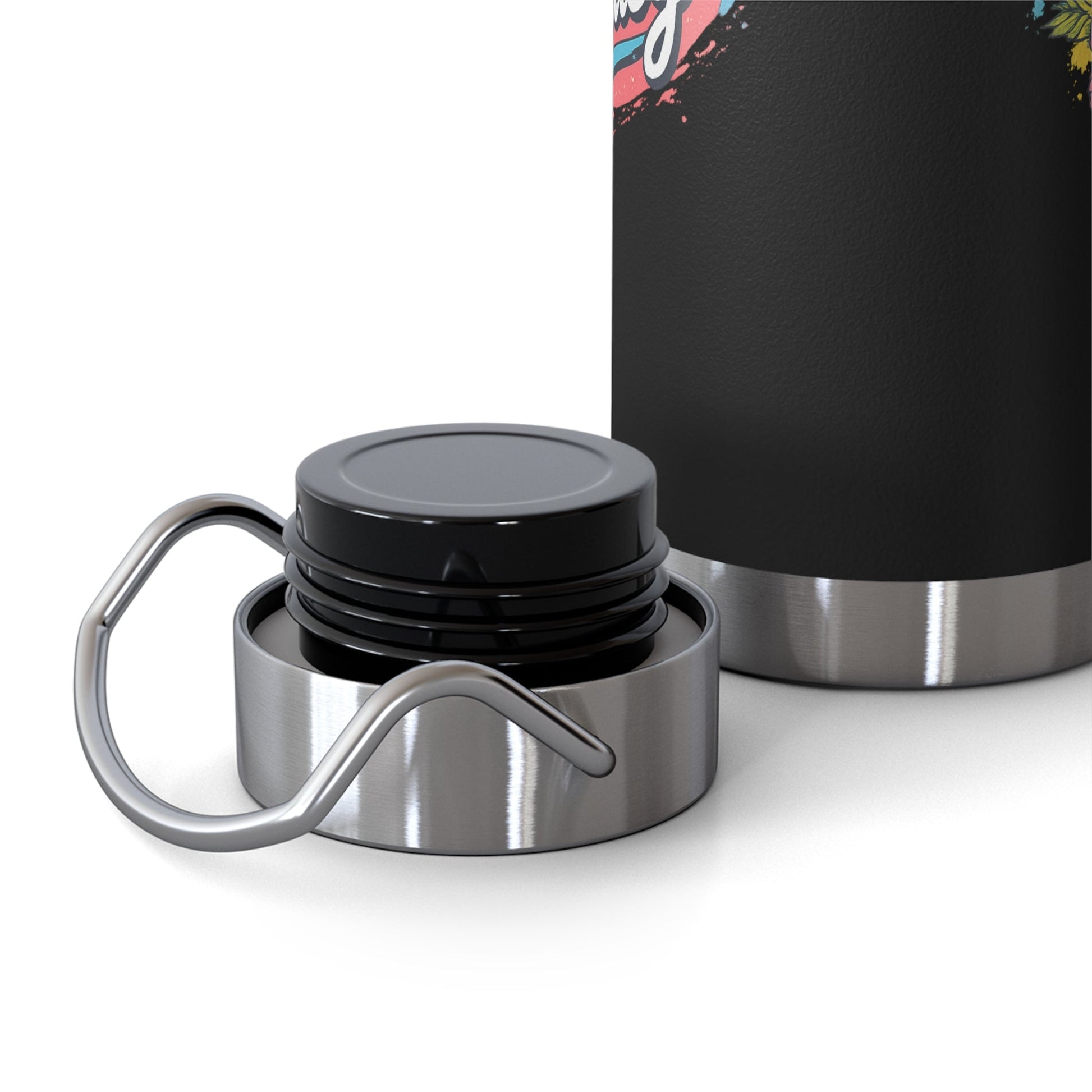Easy Living Co. "…and the Living is Easy" Insulated Flask | Tropical Stainless Steel Water Bottle - SJM Print Store