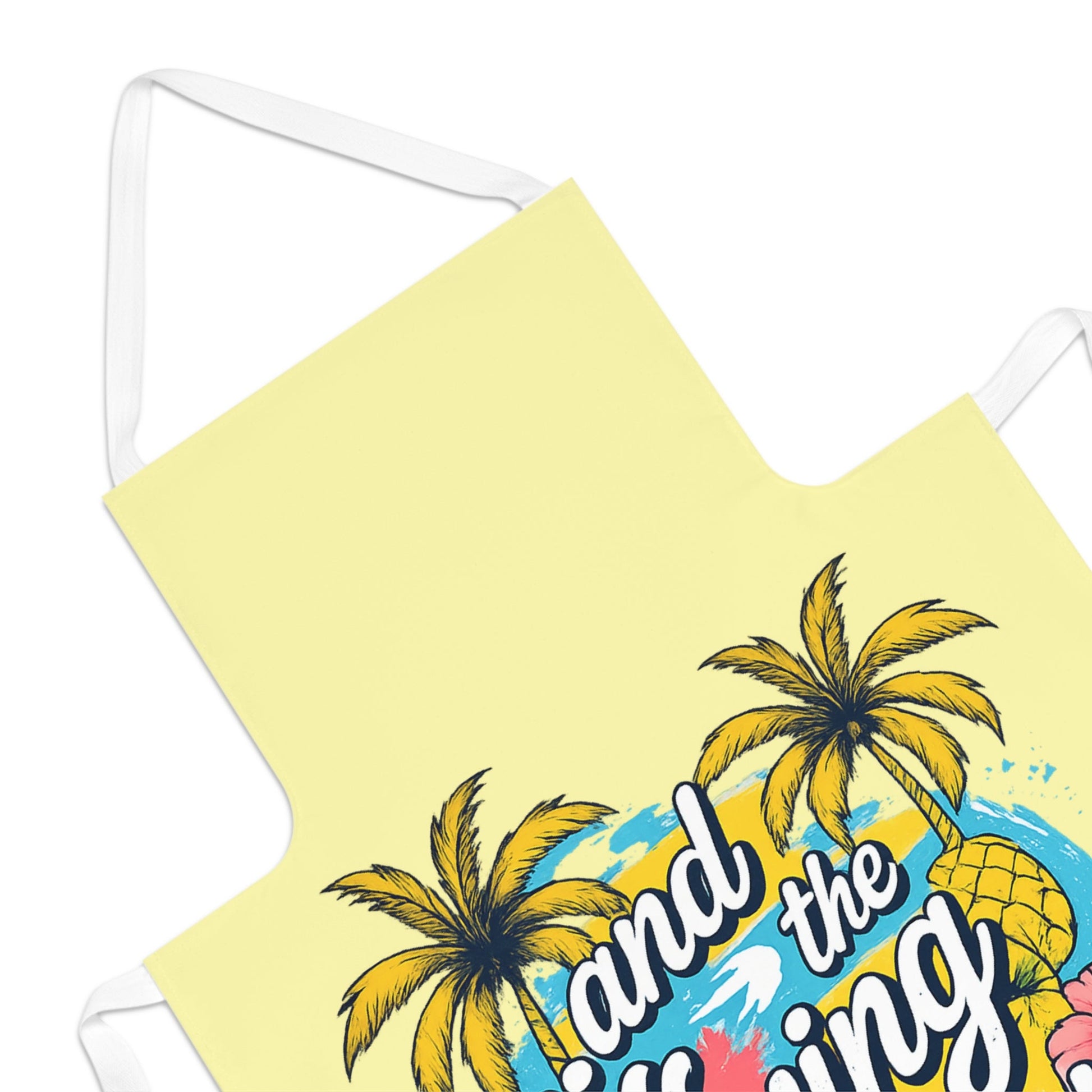 Easy Living Co. "...and the Living is Easy" Tropical Apron | Summer BBQ, Baking & Garden Apron - SJM Print Store