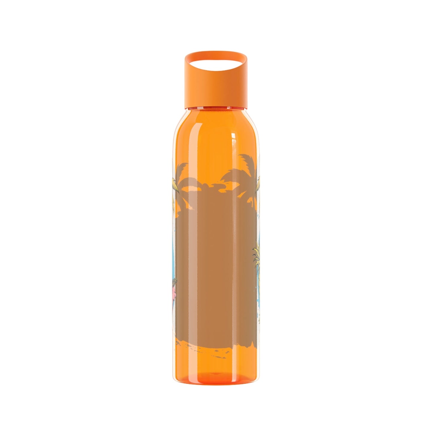Easy Living Co and the Living is Easy Tropical Reusable Water Bottle | Beach & Summer Sports Bottle - SJM Print Store