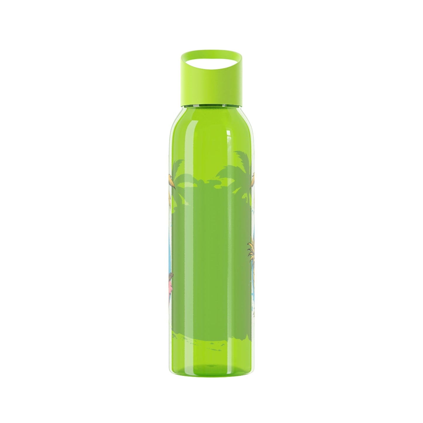 Easy Living Co and the Living is Easy Tropical Reusable Water Bottle | Beach & Summer Sports Bottle - SJM Print Store