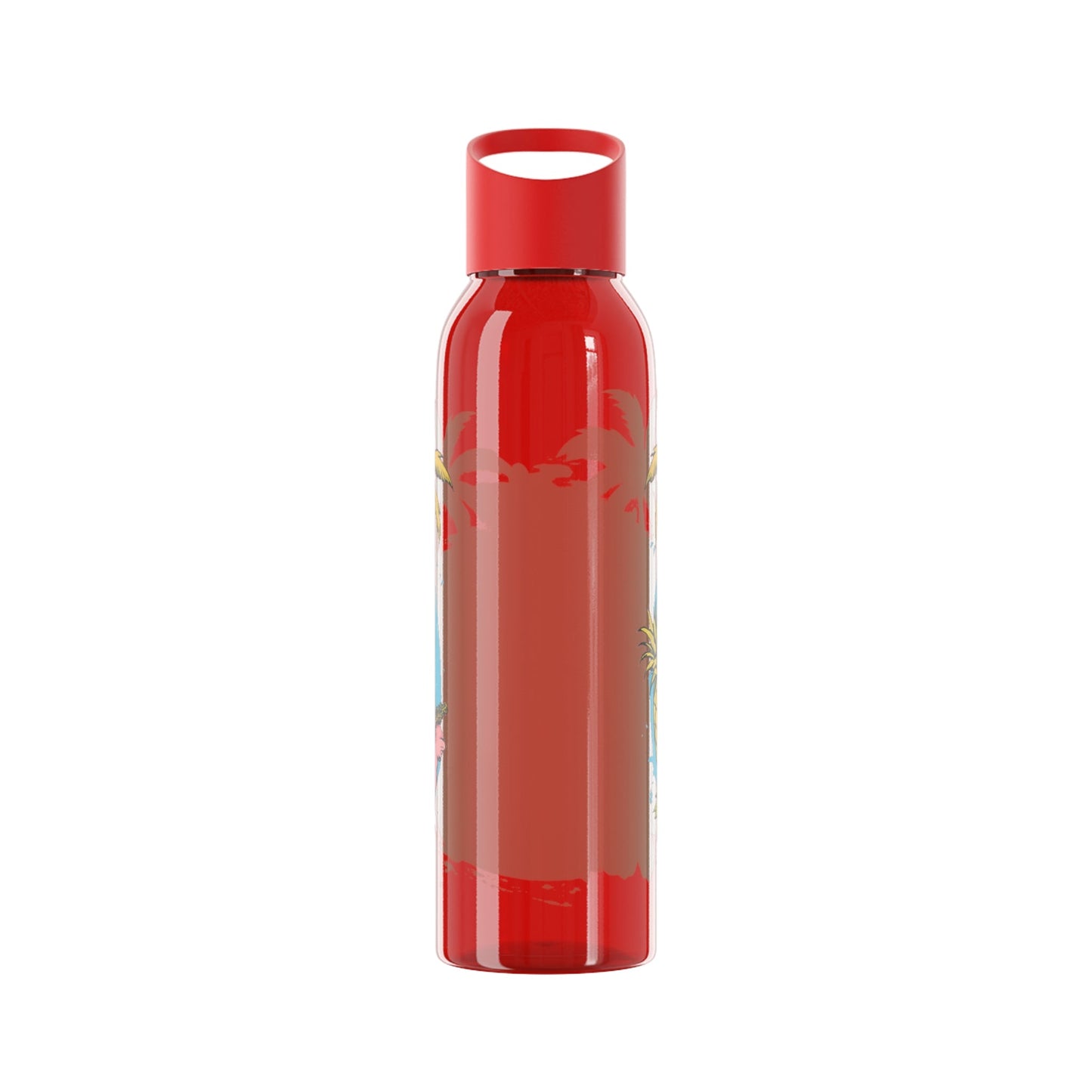 Easy Living Co and the Living is Easy Tropical Reusable Water Bottle | Beach & Summer Sports Bottle - SJM Print Store