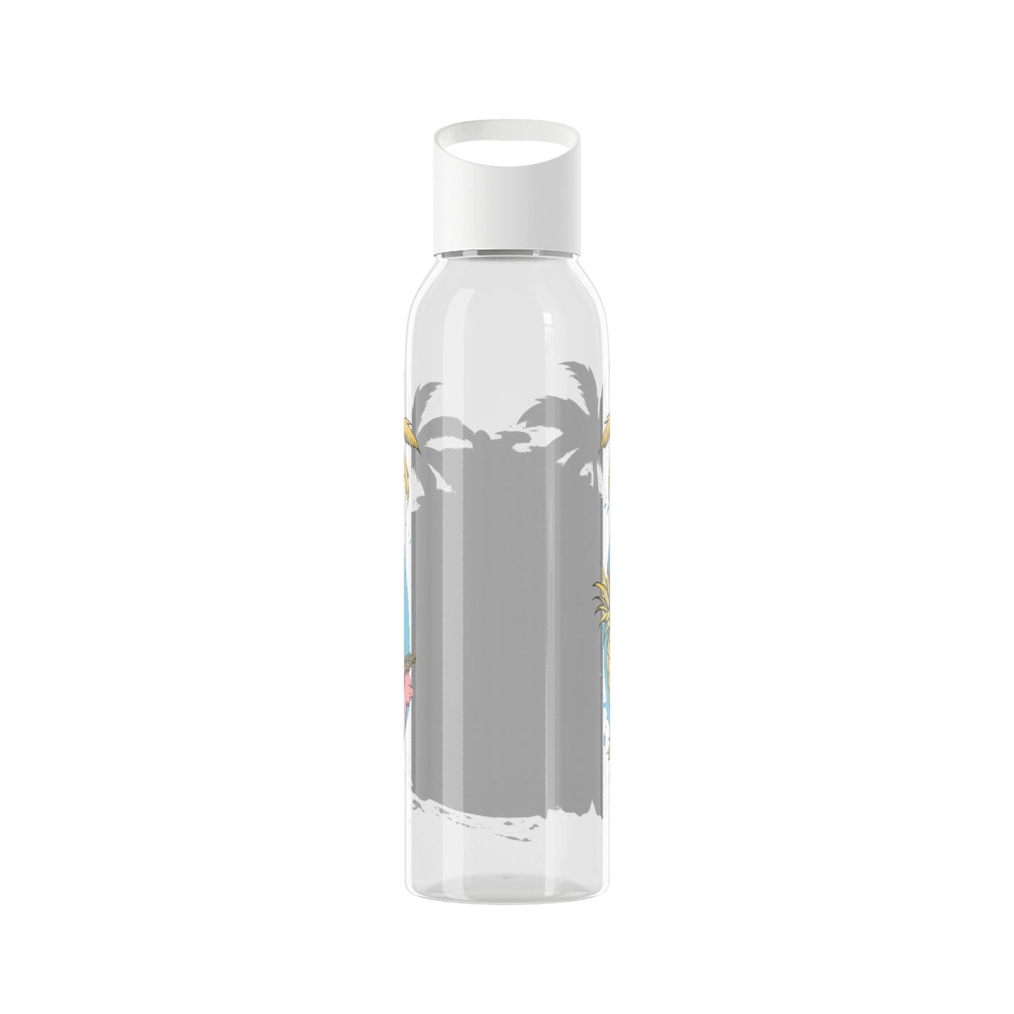 Easy Living Co and the Living is Easy Tropical Reusable Water Bottle | Beach & Summer Sports Bottle - SJM Print Store