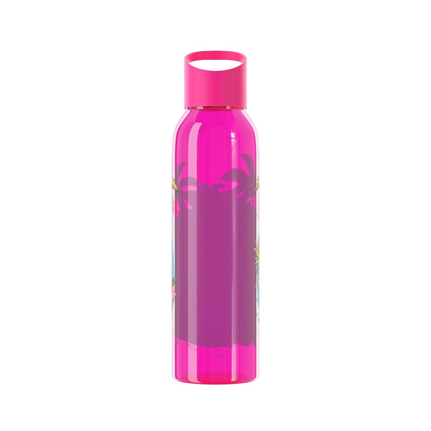Easy Living Co and the Living is Easy Tropical Reusable Water Bottle | Beach & Summer Sports Bottle - SJM Print Store
