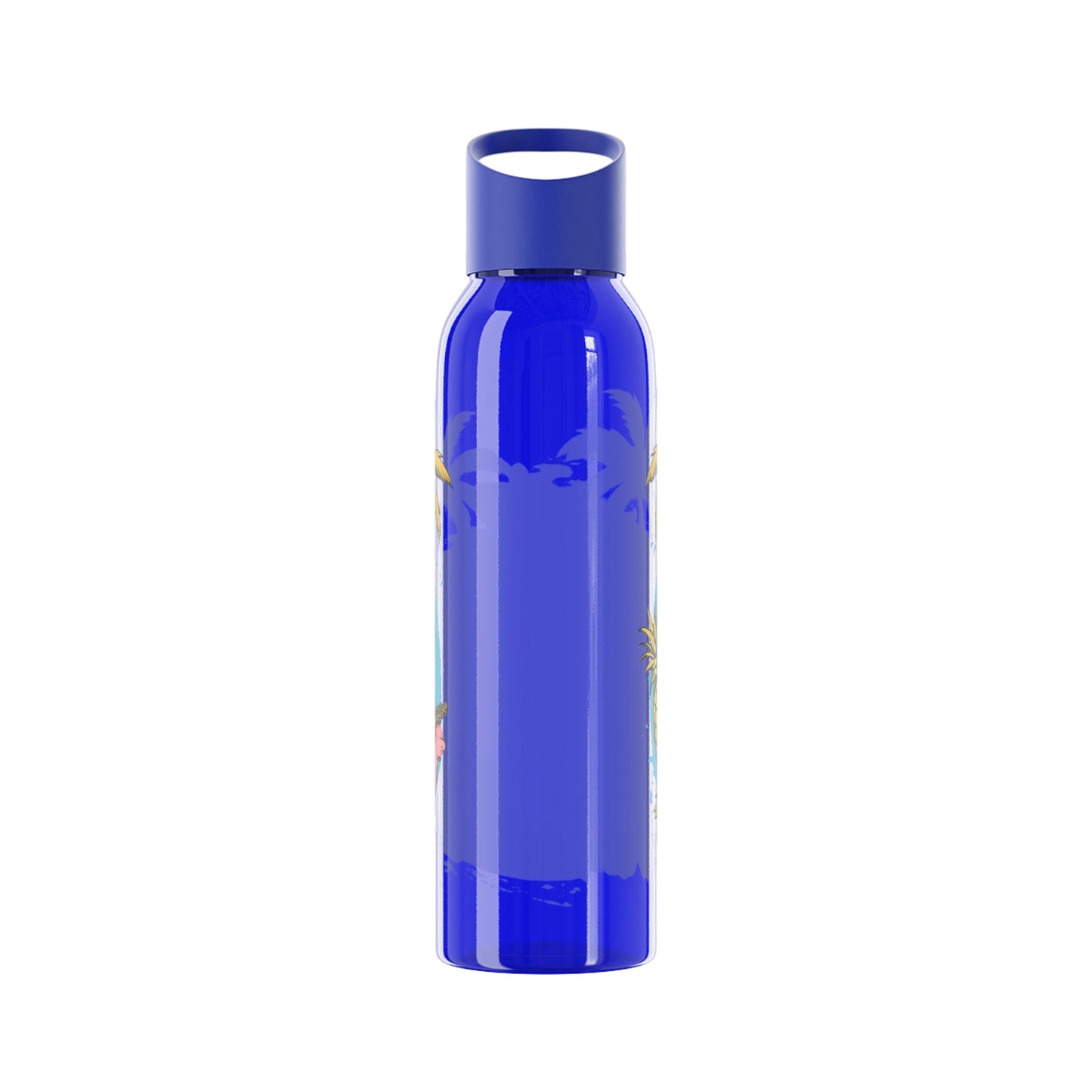 Easy Living Co and the Living is Easy Tropical Reusable Water Bottle | Beach & Summer Sports Bottle - SJM Print Store