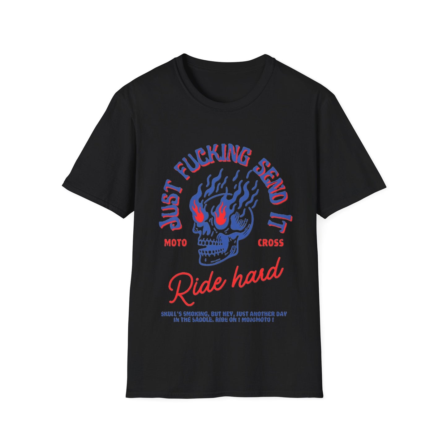 Edgy Ride Hard Motocross T-Shirt - SJM Print Store
