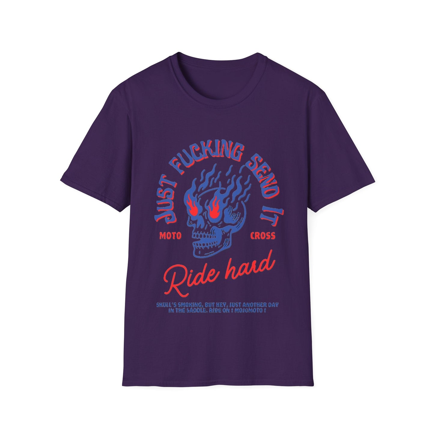 Edgy Ride Hard Motocross T-Shirt - SJM Print Store