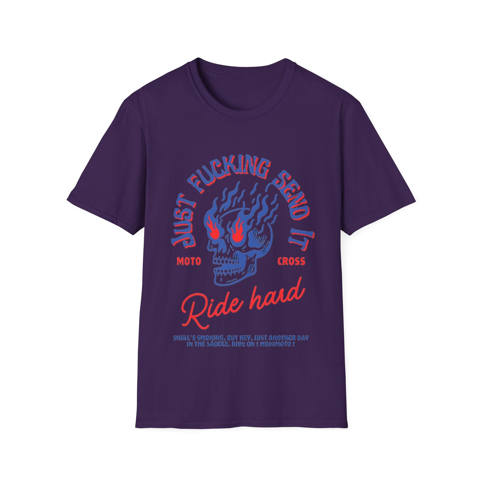 Edgy Ride Hard Motocross T-Shirt - SJM Print Store