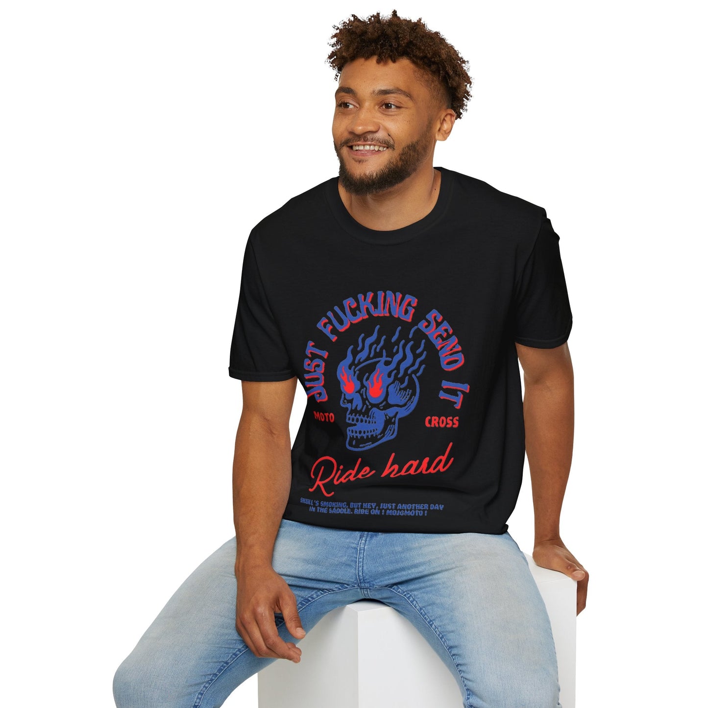 Edgy Ride Hard Motocross T-Shirt - SJM Print Store