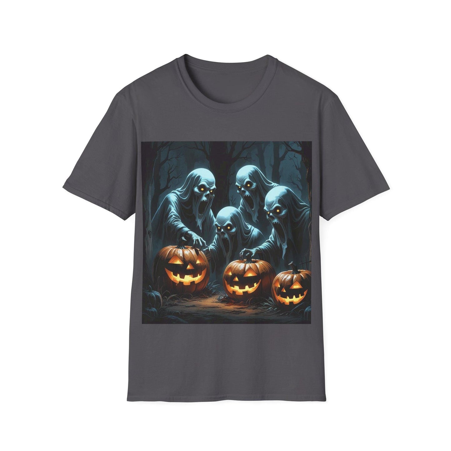 Eerie Ghosts Halloween T-Shirt: Unisex Spooky T-Shirt - SJM Print Store