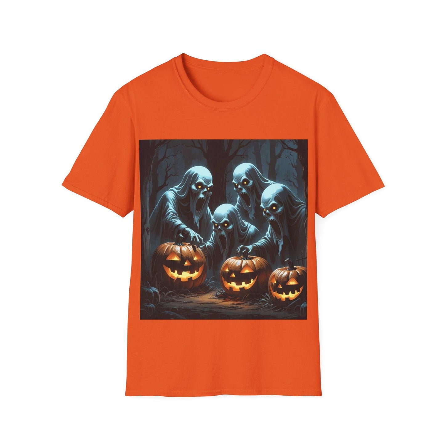 Eerie Ghosts Halloween T-Shirt: Unisex Spooky T-Shirt - SJM Print Store