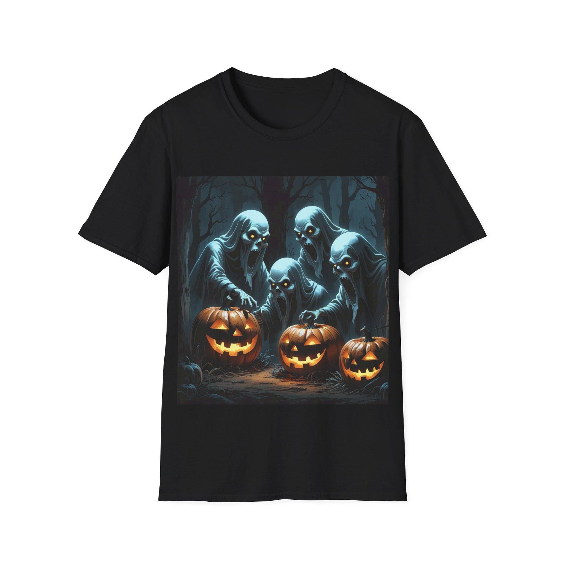 Eerie Ghosts Halloween T-Shirt: Unisex Spooky T-Shirt - SJM Print Store