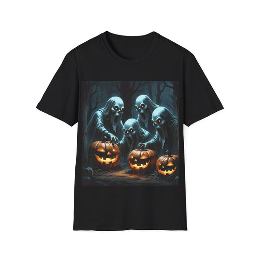 Eerie Ghosts Halloween T-Shirt: Unisex Spooky T-Shirt - SJM Print Store