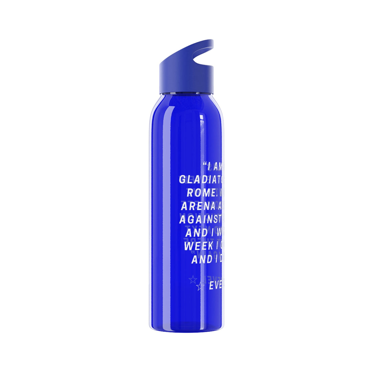 Evel Kneivel Legends Quote Water Bottle - SJM Print Store