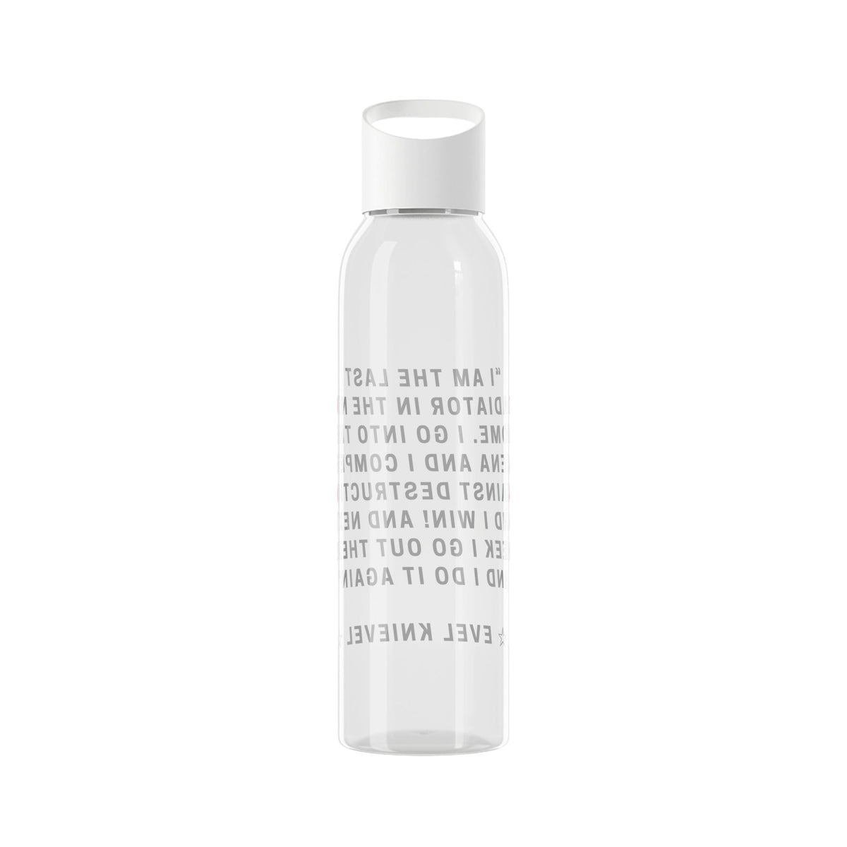 Evel Kneivel Legends Quote Water Bottle - SJM Print Store