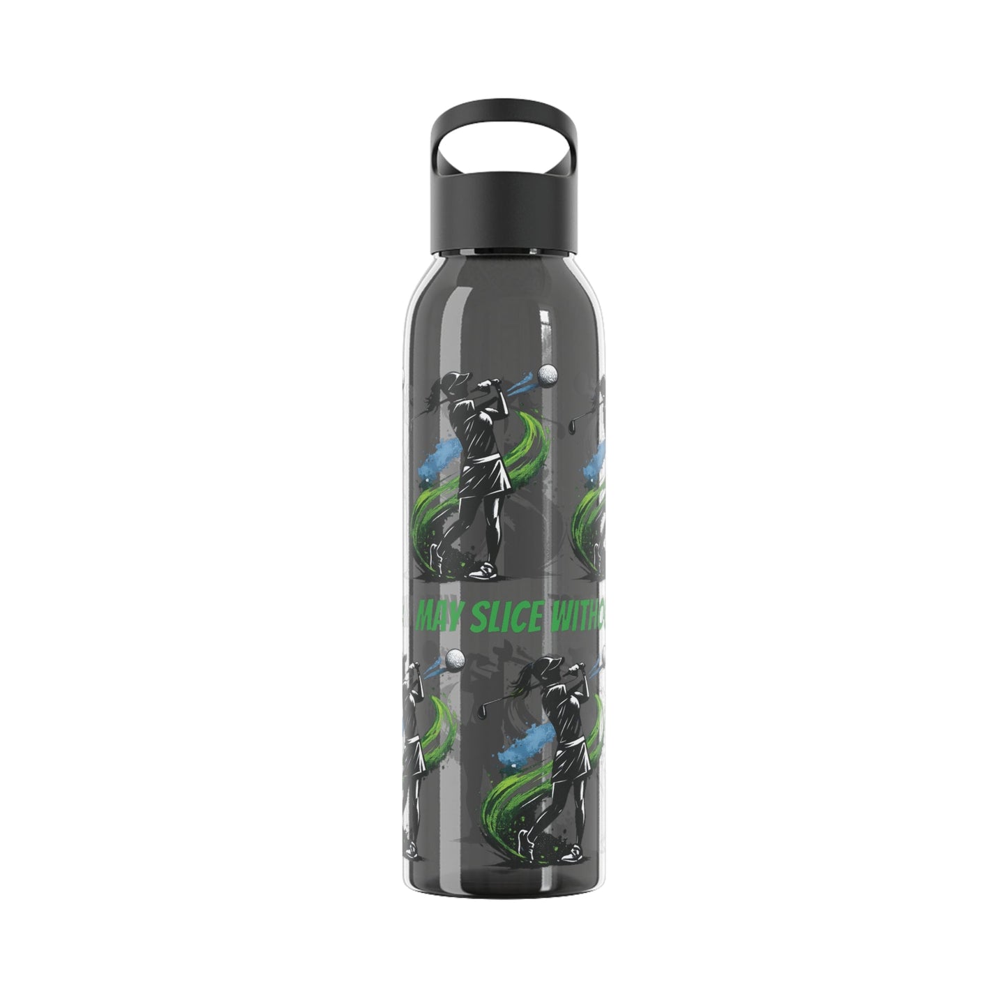 Female Golfer Graphic Water Bottle with sassy slogan - SJM Print Store