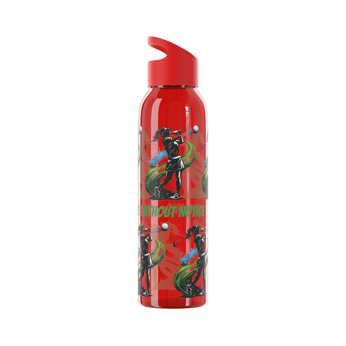Female Golfer Graphic Water Bottle with sassy slogan - SJM Print Store