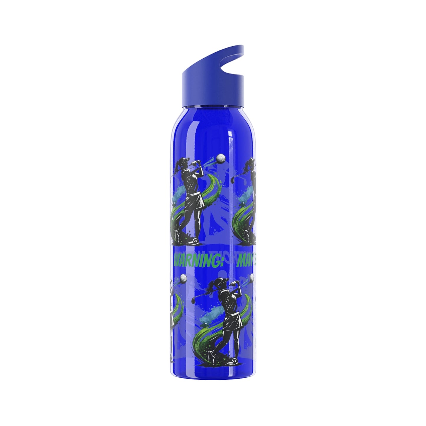 Female Golfer Graphic Water Bottle with sassy slogan - SJM Print Store
