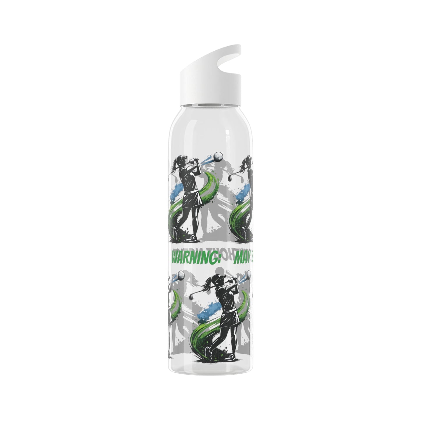 Female Golfer Graphic Water Bottle with sassy slogan - SJM Print Store